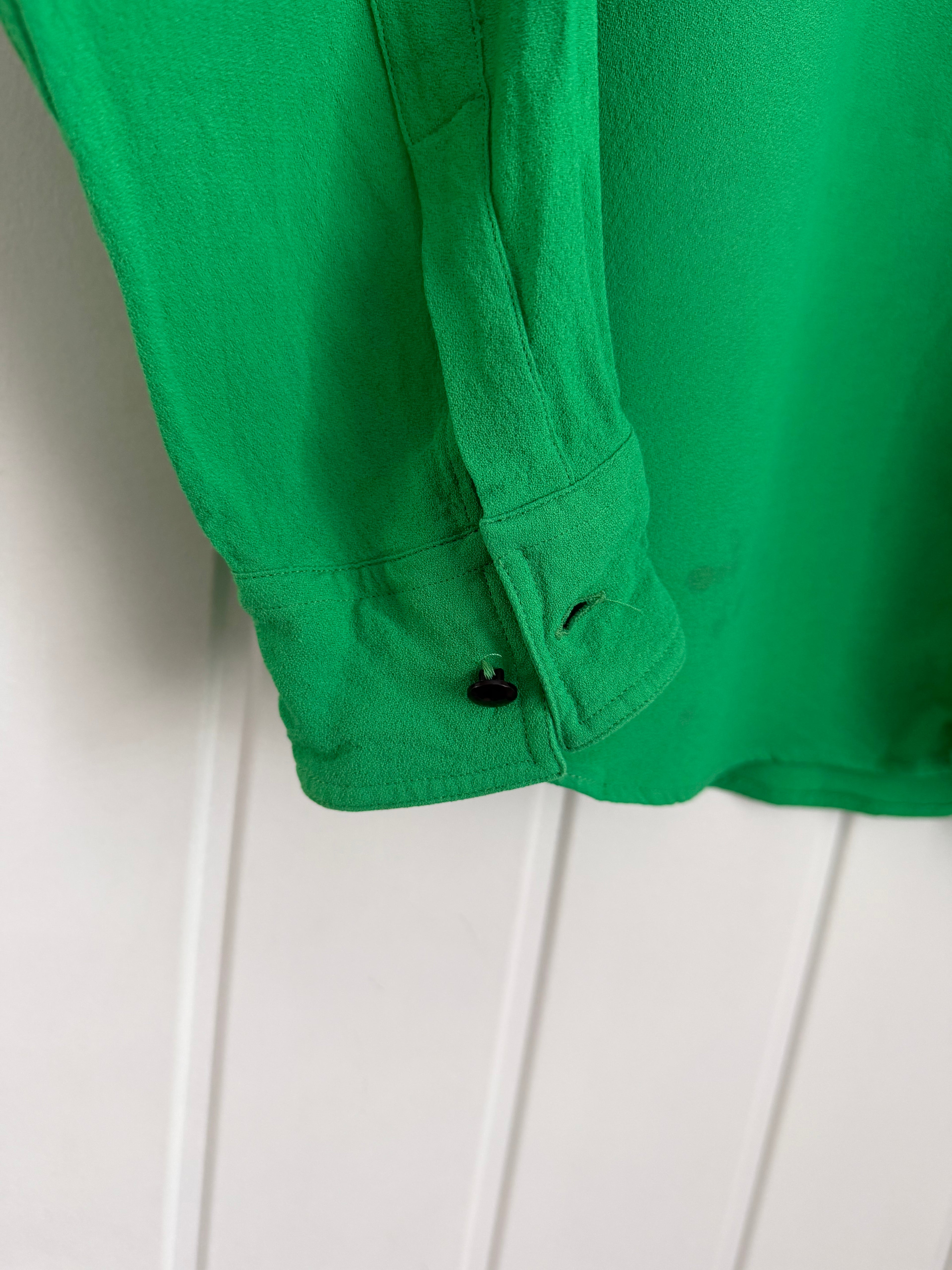 Versace 1990s Relaxed Silk Shirt - Size S