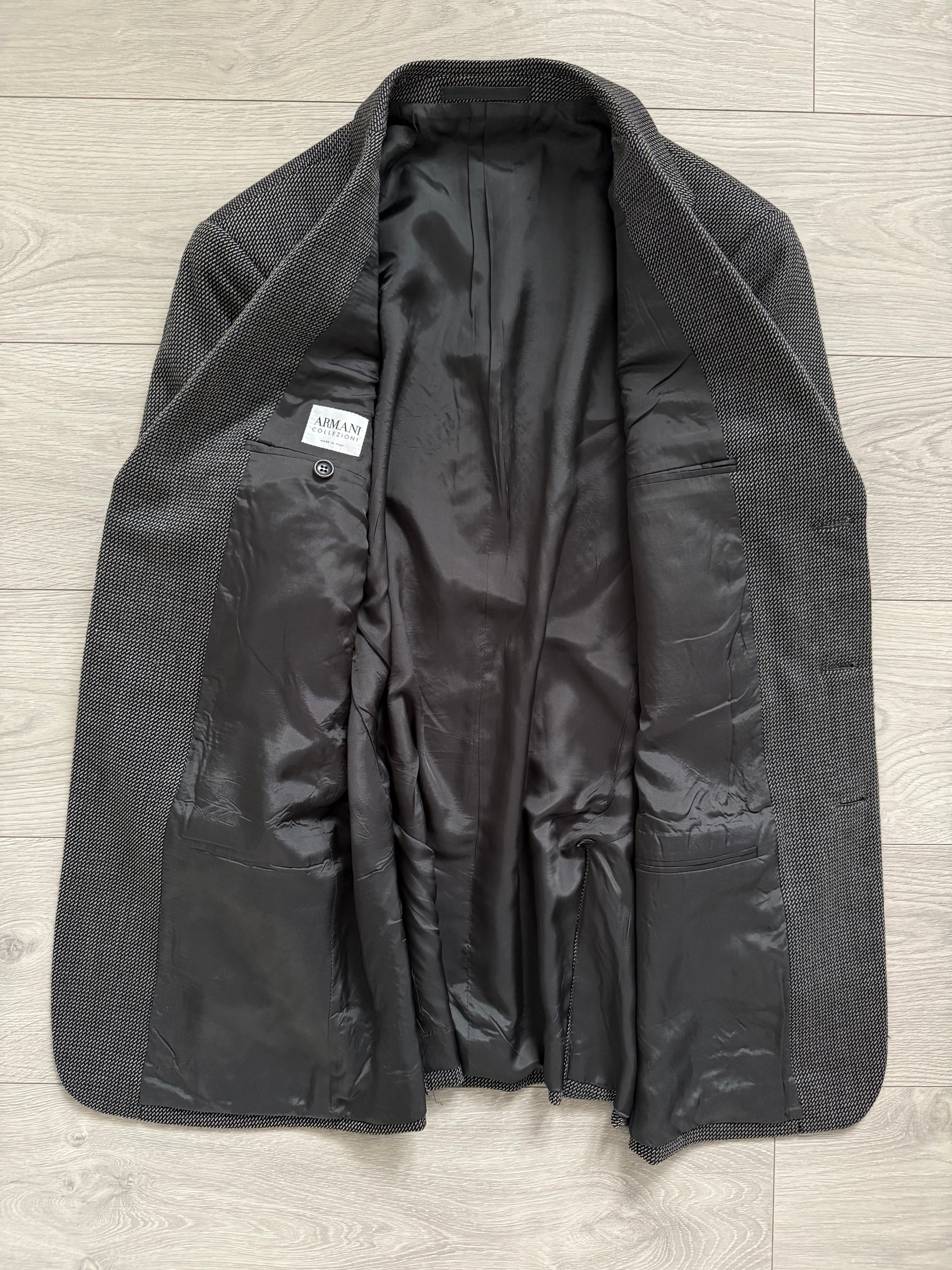 Armani 1990s 3B Wool Textured Sport Jacket Blazer - Size M