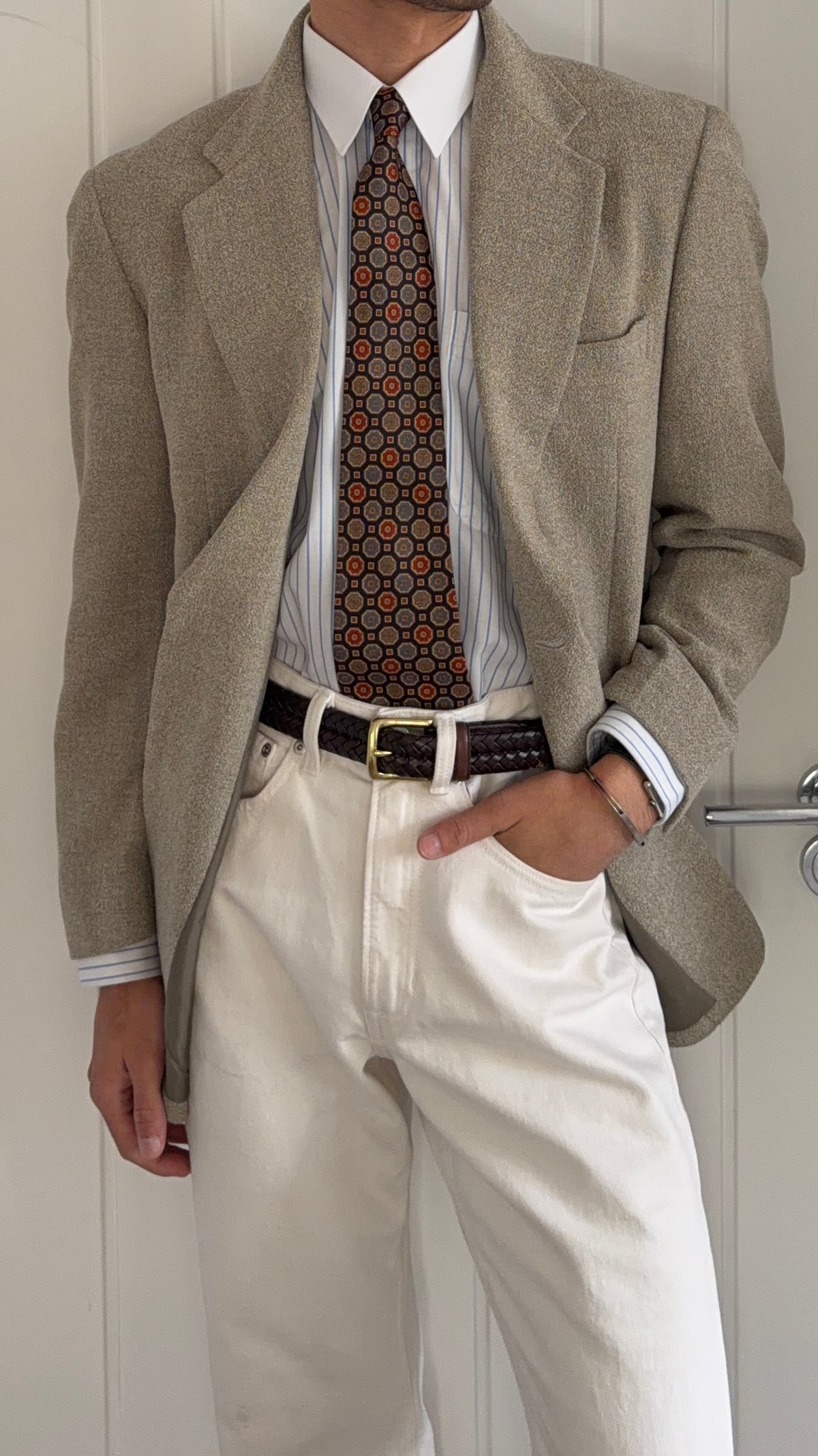 Allegri 1990s 2B Melange Textured Sport Jacket Blazer - Size M