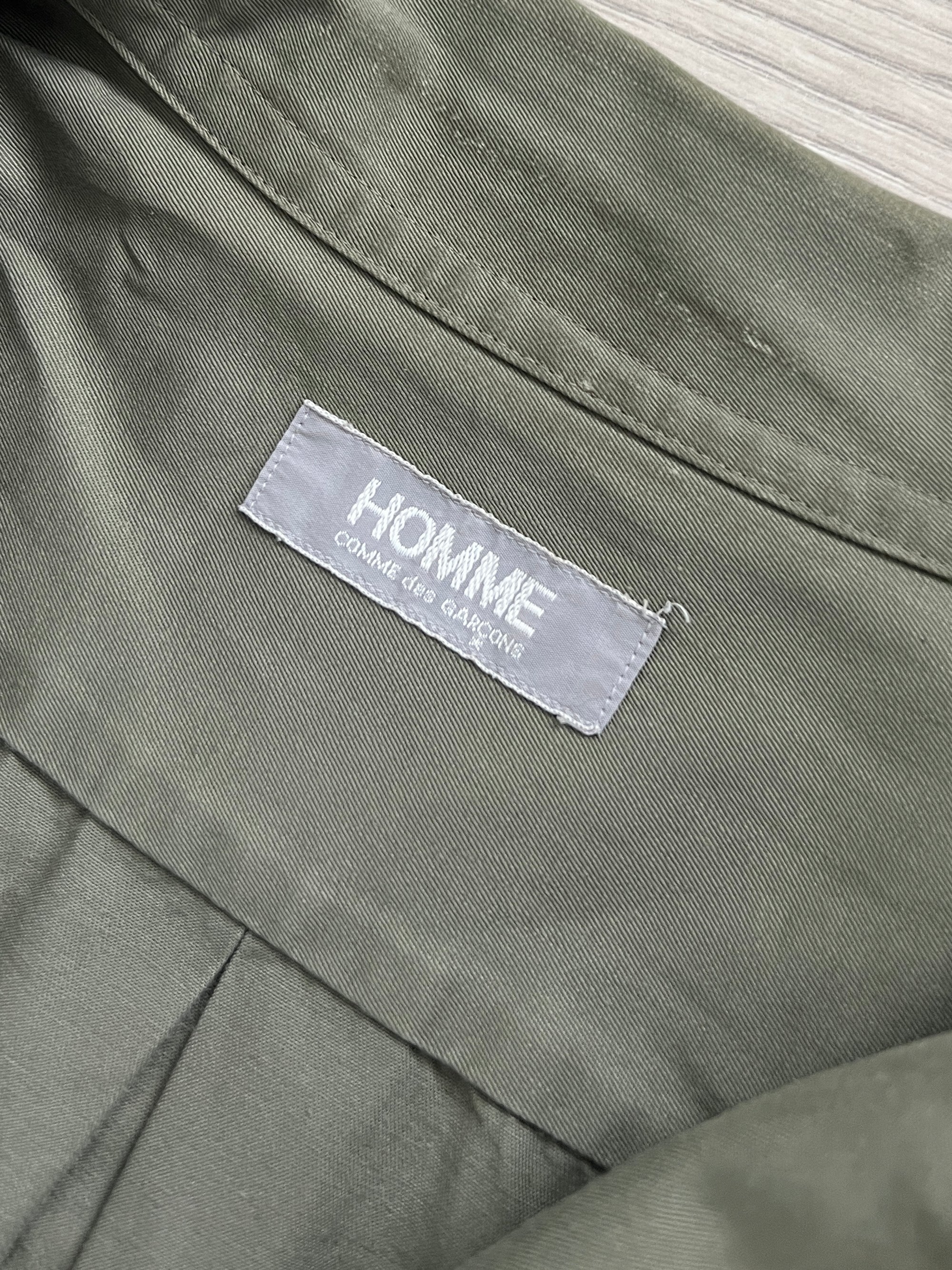 Comme Des Garcons Homme 1980s Military Cargo Relaxed Shirt - Size M