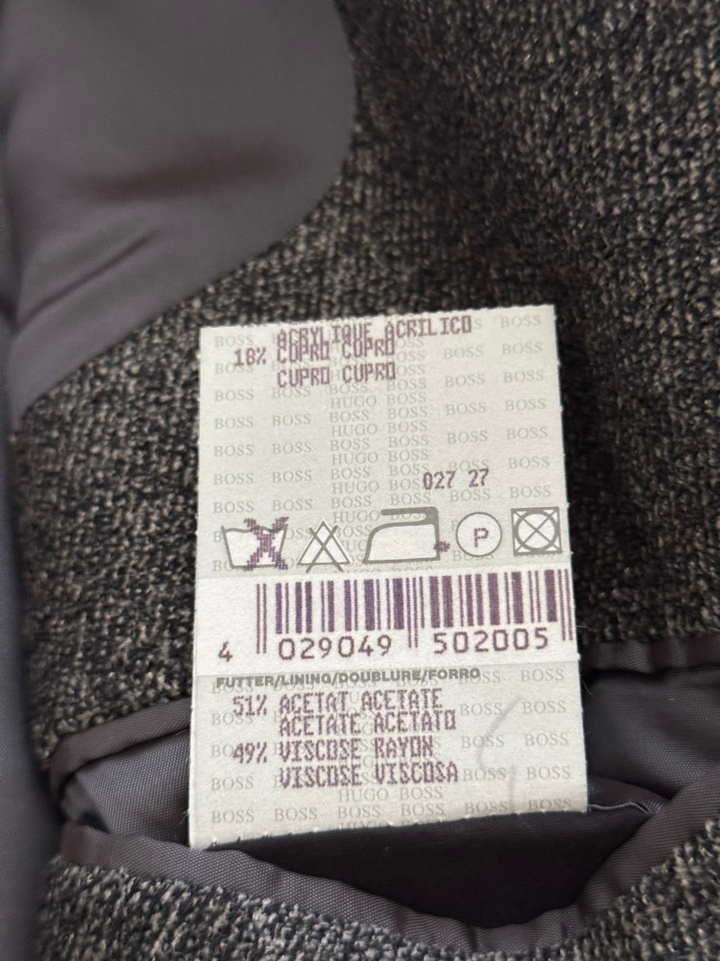 Hugo Boss 1980s 3B Melange Fabric Wool Blend Sport Jacket Blazer  - Size L