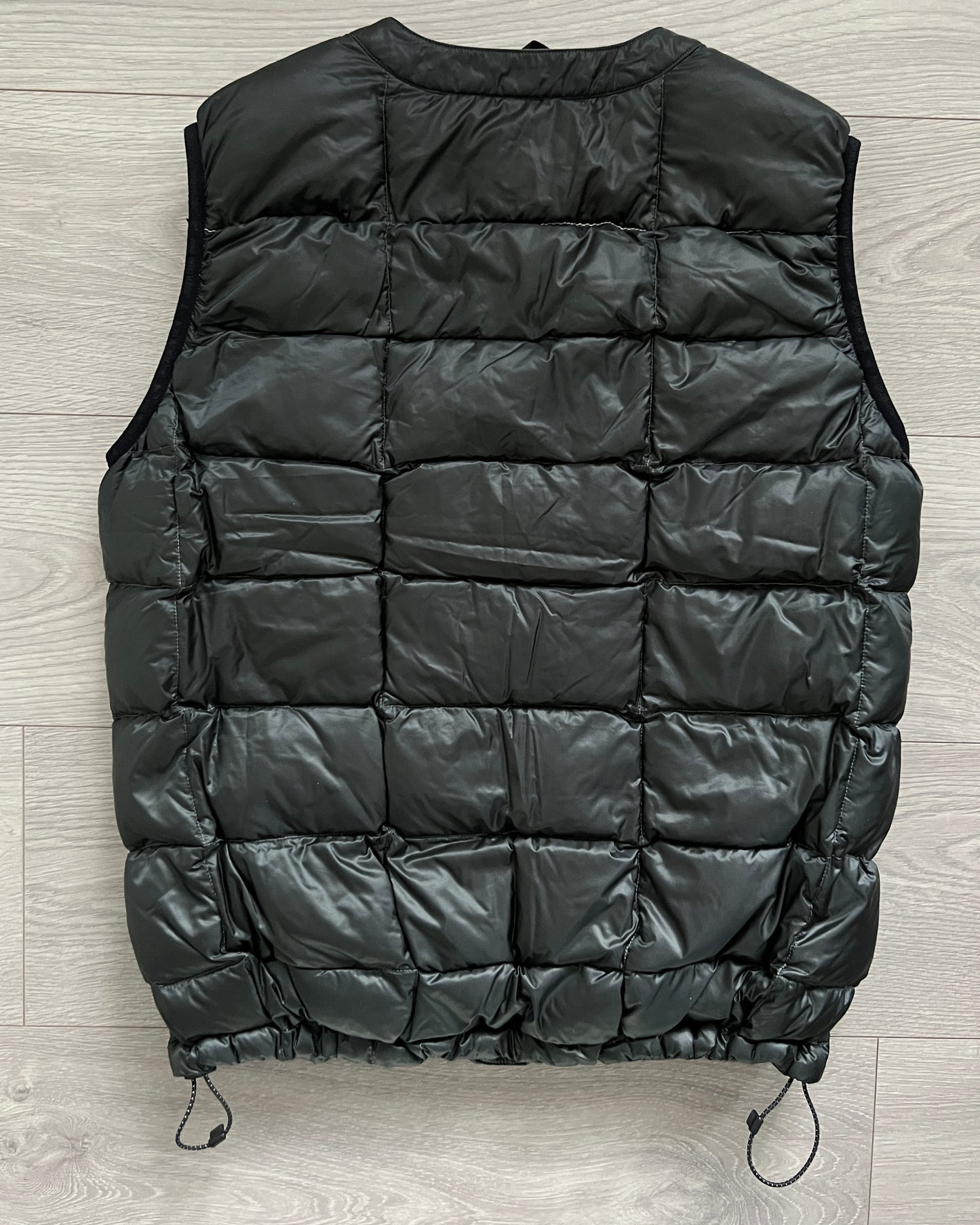 And Wander Pertex Quantum Square Stitch Snap Puffer Vest - Size S