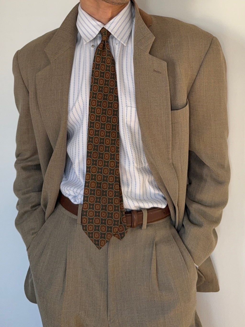 Angero Emiliani 1990s Silk Tie Made in Italy