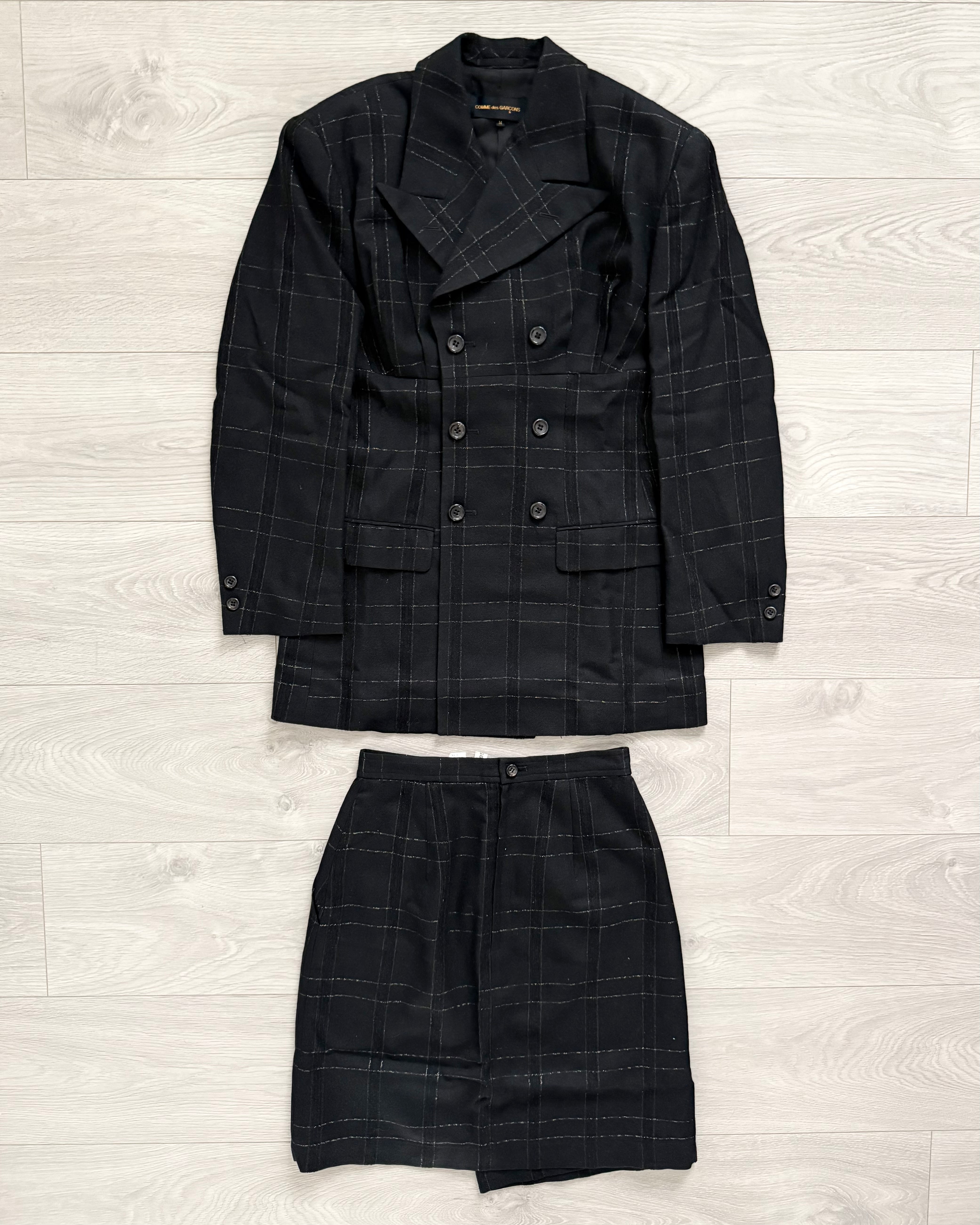 Comme Des Garcons 1990s Womens Jacket & Skirt Suit Set - Size M