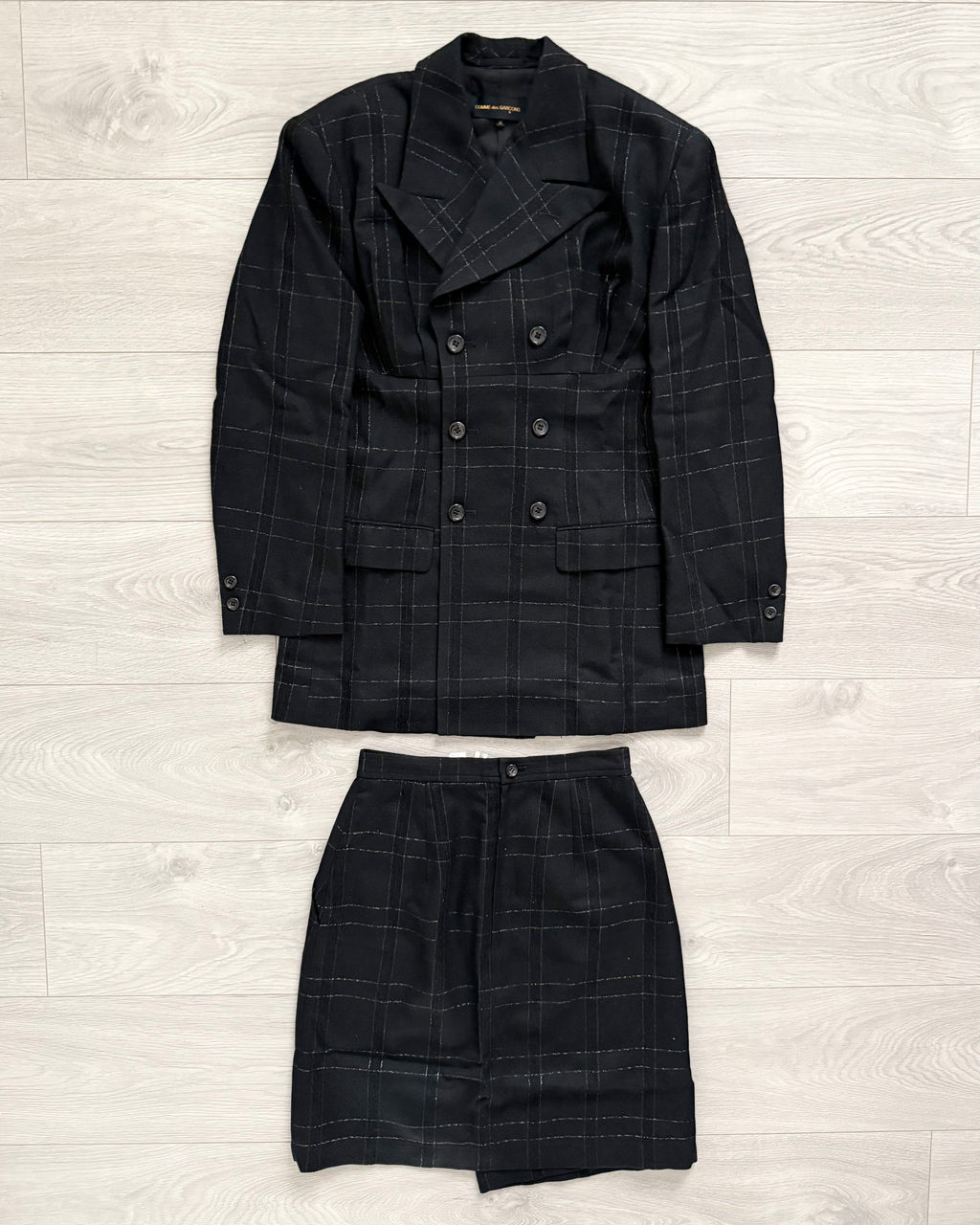Comme Des Garcons 1990s Womens Jacket & Skirt Suit Set - Size M Womens