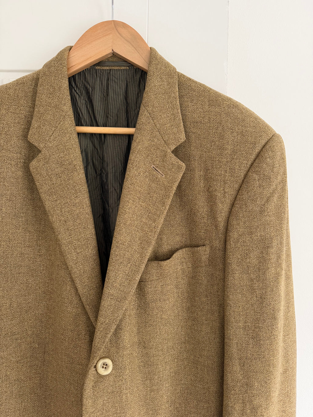 Hilton Armani 1990s Loro Piana Fabric 3B Wool Cashmere Sport Jacket Blazer - Size M