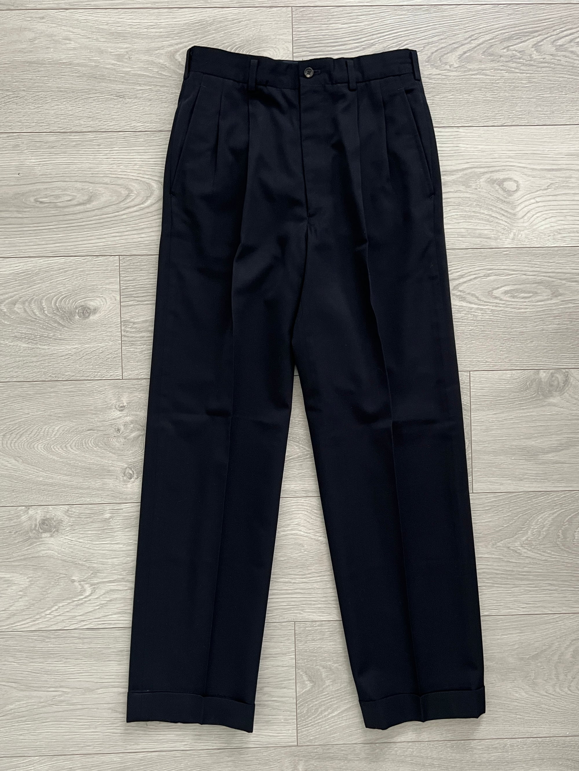 Comme Des Garcons Homme Deux 1992 Double-Breasted Pleated Suit - Size S Jacket / 30" Waist