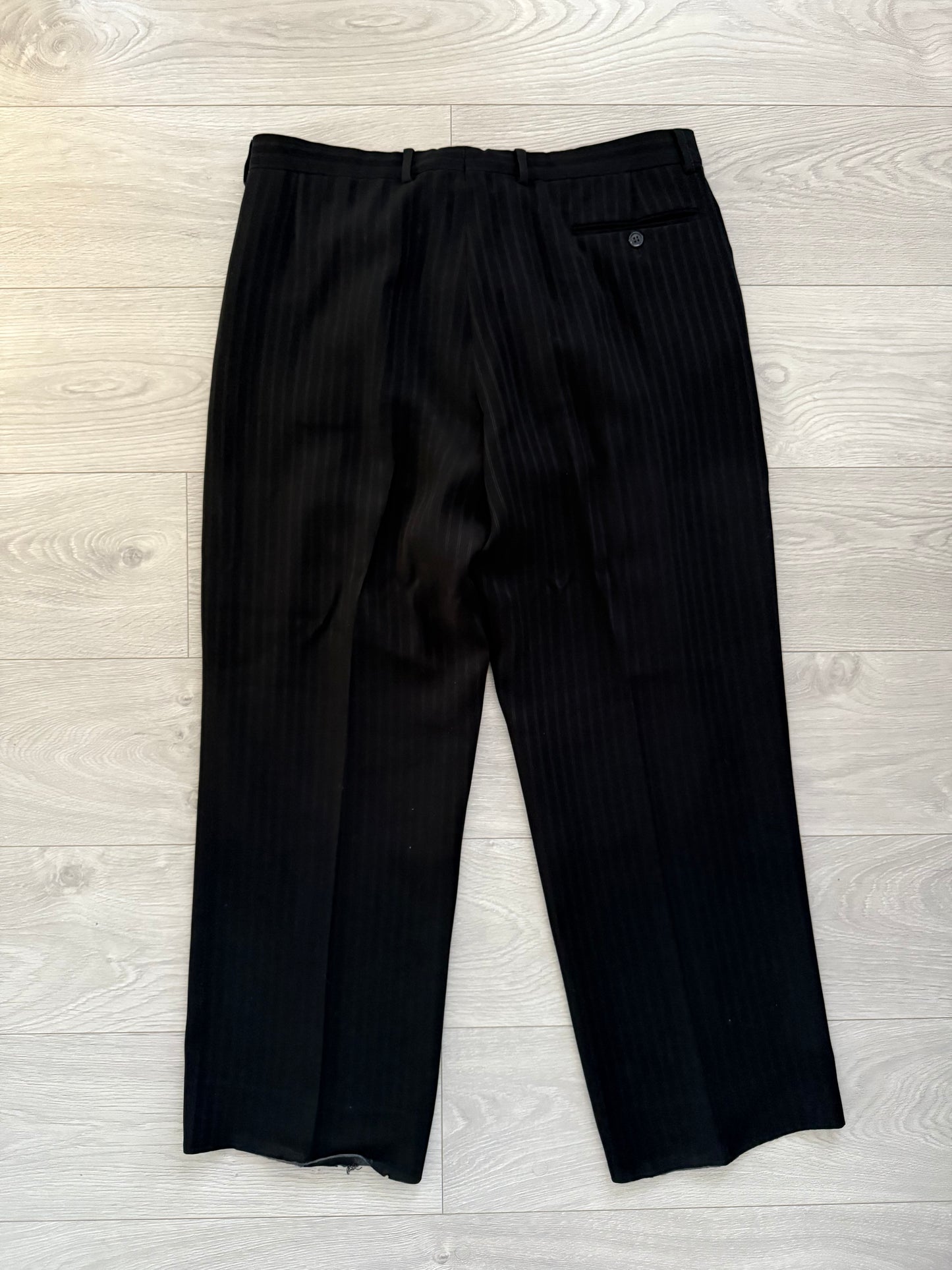 Giorgio Armani 1990s Striped Relaxed Trousers - Size 34