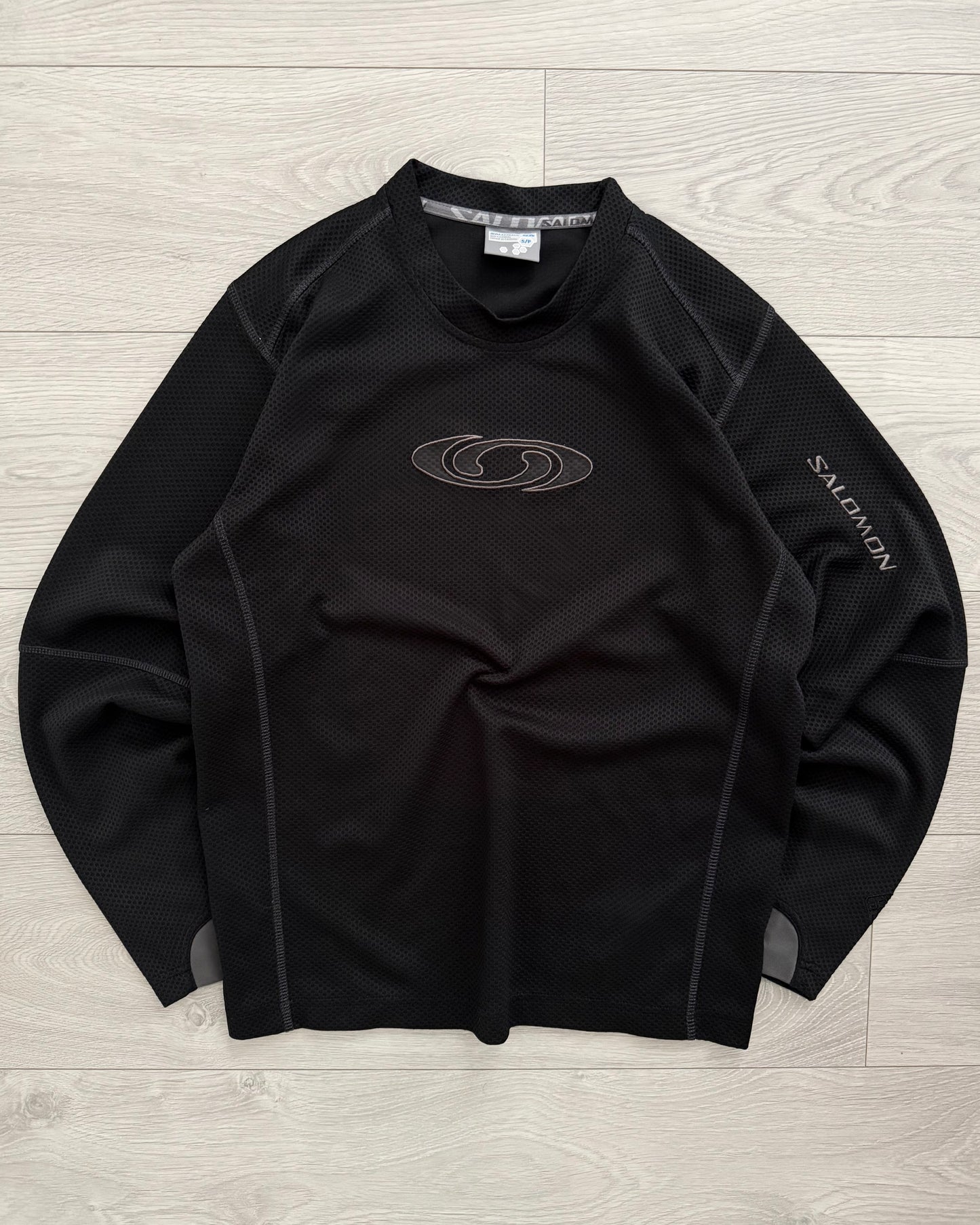 Salomon 00s Moto Mesh Black Technical Long Sleeve - Size S