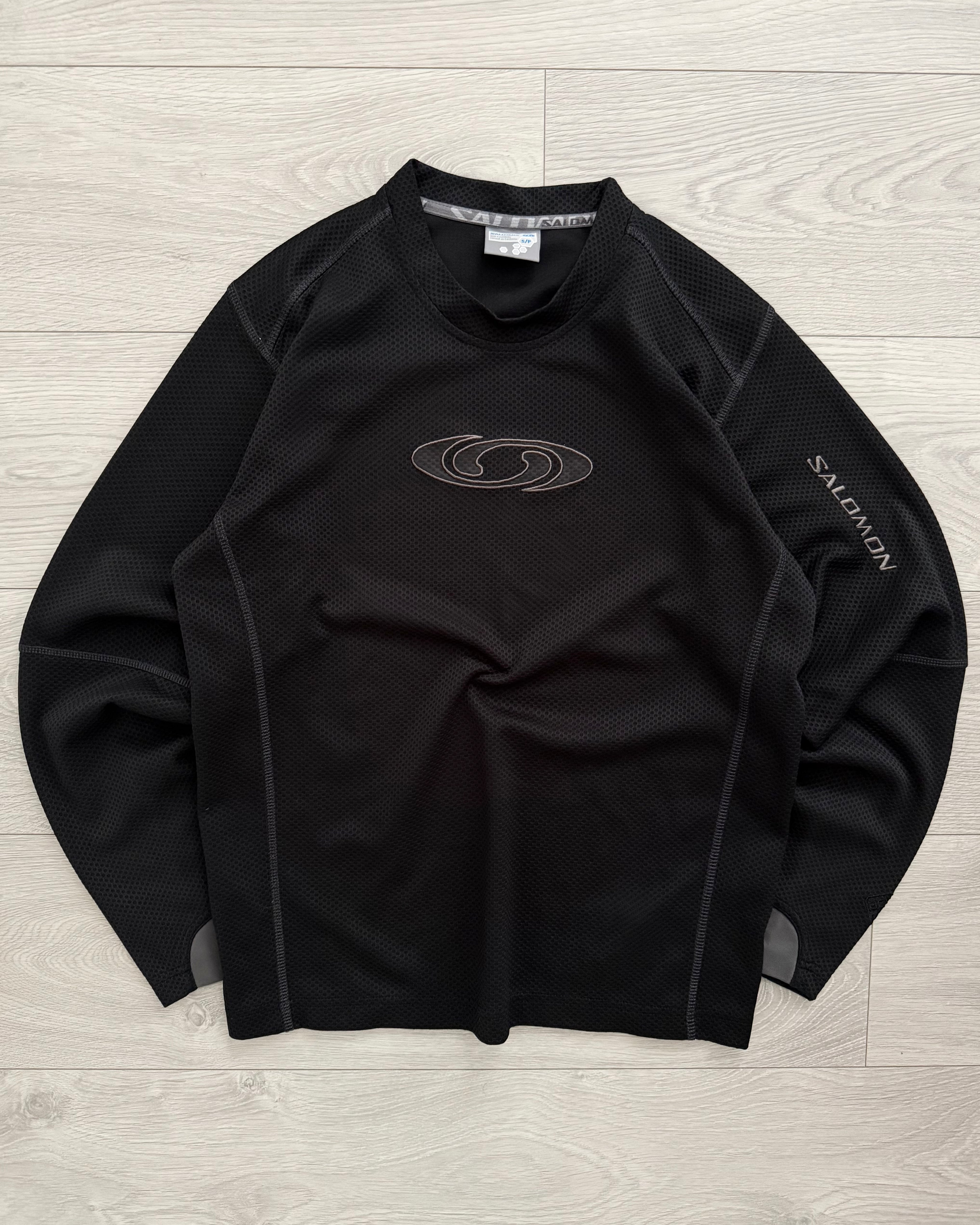 Salomon 00s Moto Mesh Black Technical Long Sleeve - Size S