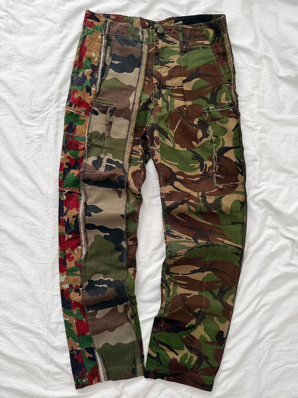 Maison Martin Margiela Artisanal Line (0)(10) SS2005 Re-Worked Multi Camo Pants - Size 34" Waist
