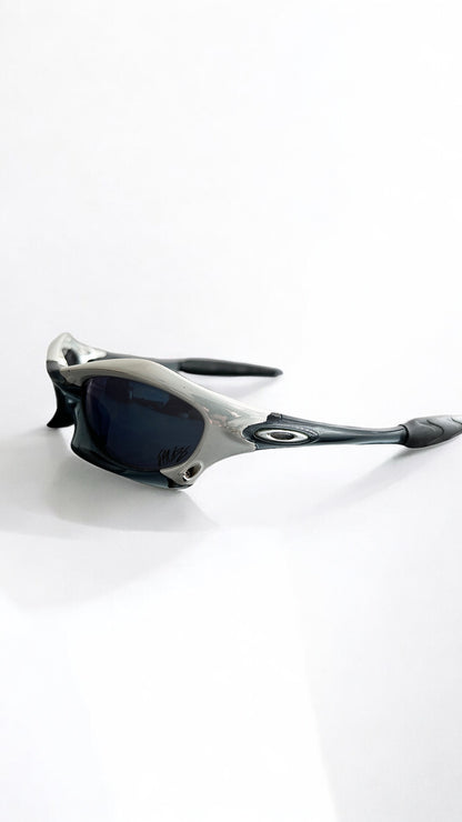 Oakley 2002 Splice JP Montoya Signature Edition Sunglasses in White Chrome/Crystal Black