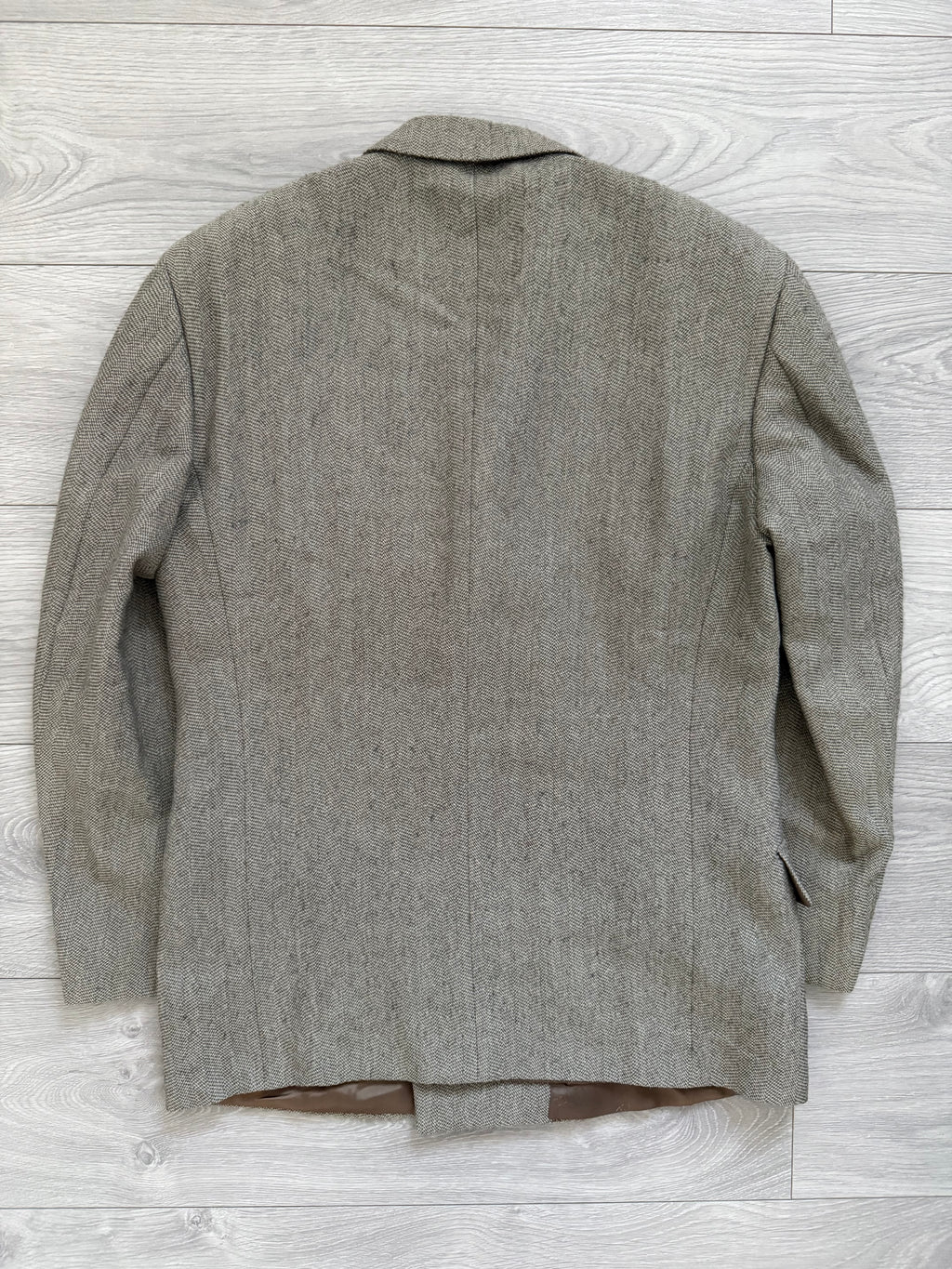 Dior 1980s Peaked Lapel Double Breasted Textured Wool Sports Blazer Jacket - Size M