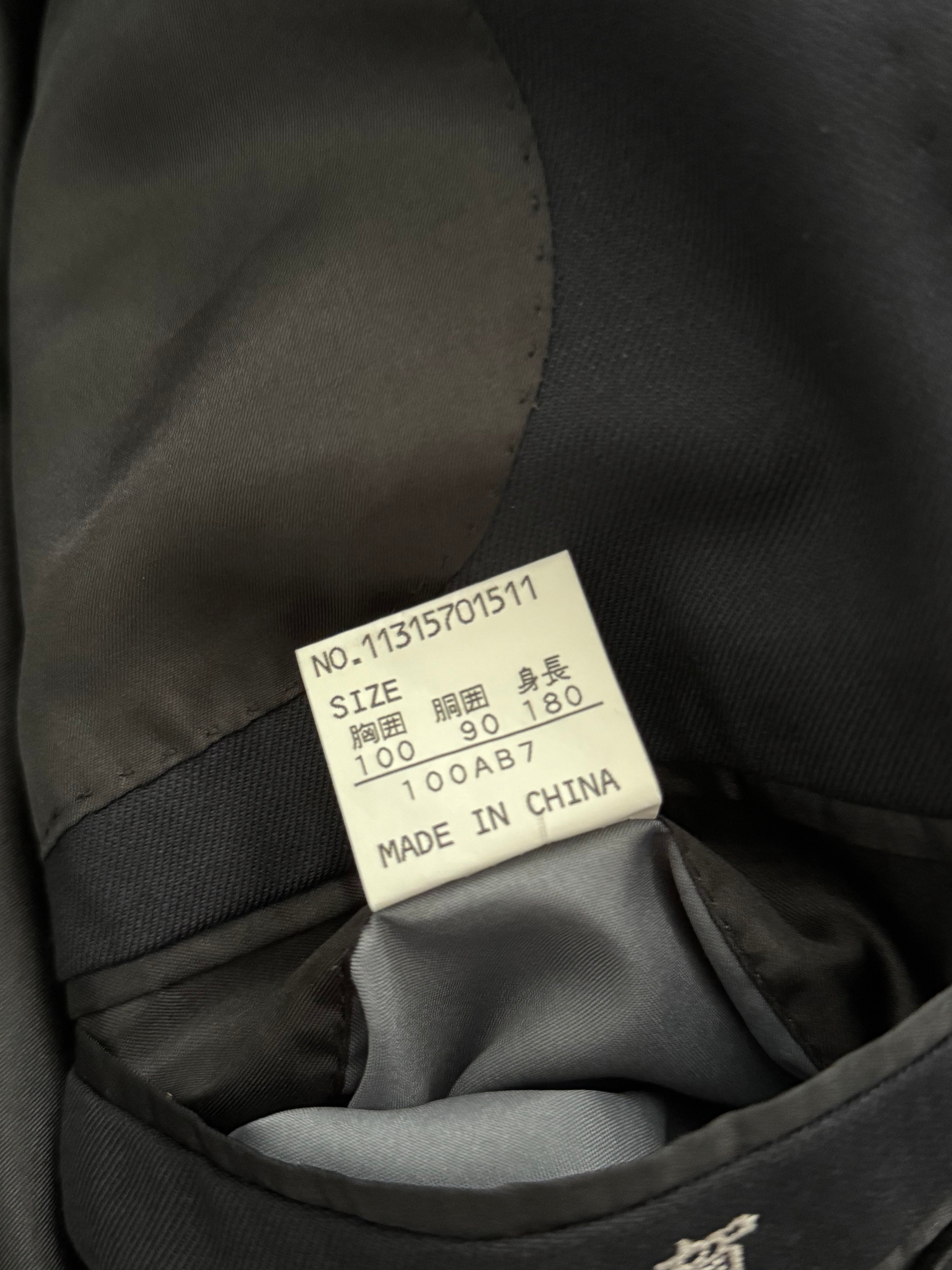 Le Chic Doremuil Fabric Pleated Wool Suit - Size L Jacket / 34" Waist