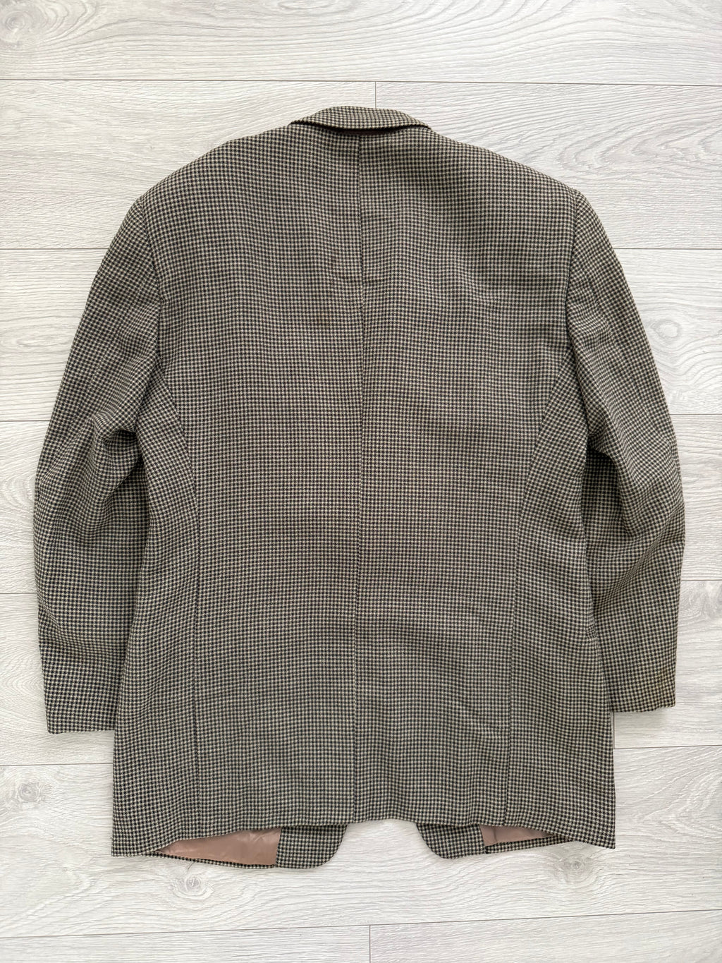Giorgio Armani 1980s 2B Textured Wool Check Sports Jacket Blazer - Size M
