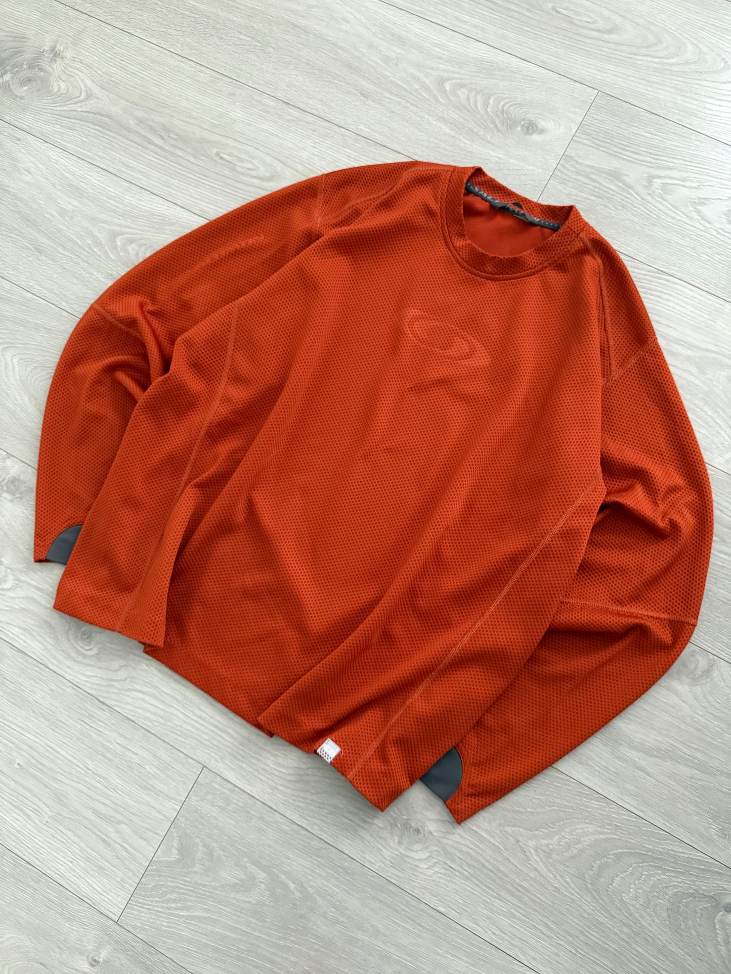 Salomon 00s Moto Mesh Orange Technical Long Sleeve - Size XL