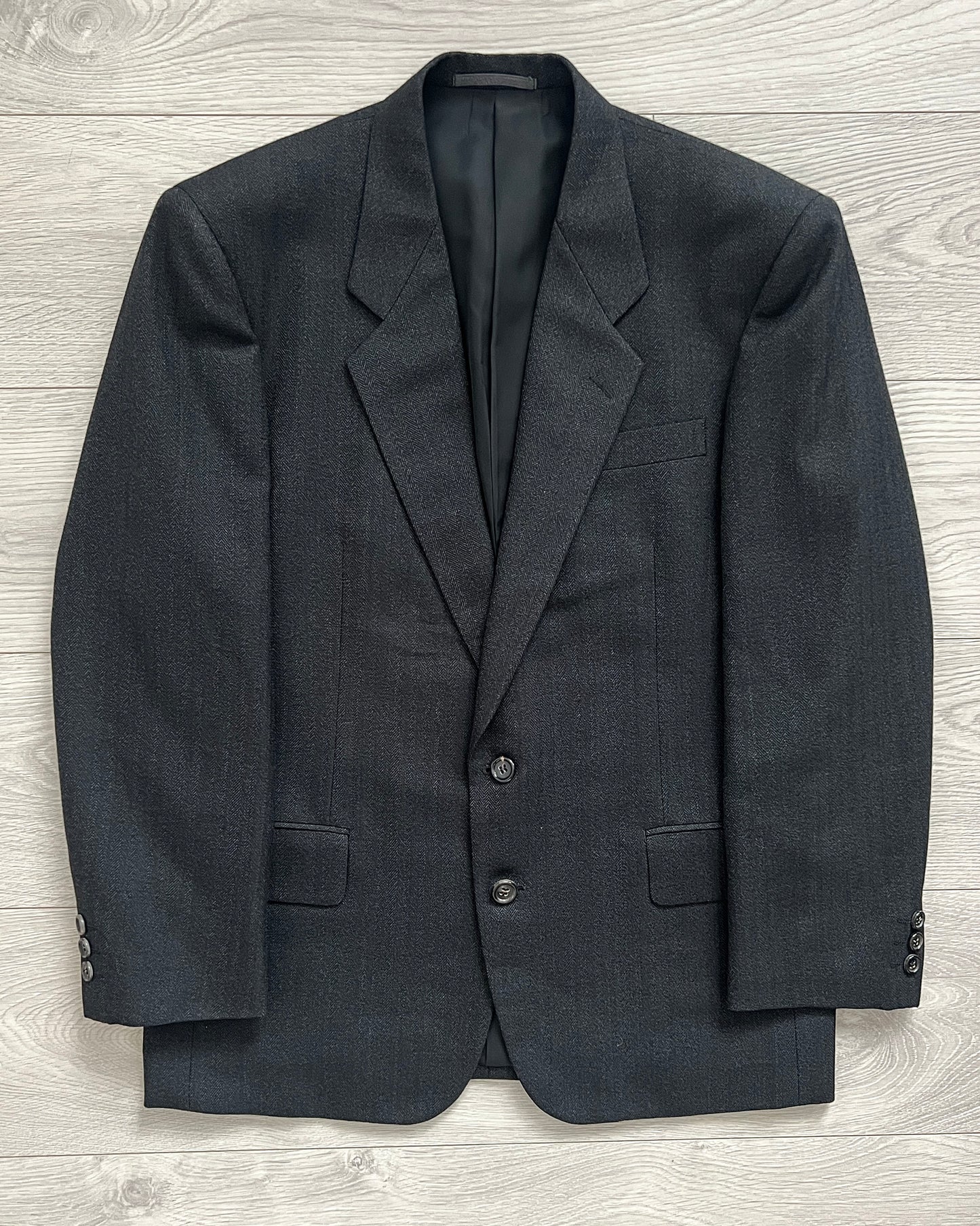 Comme Des Garcons Homme Deux 1995 Pleated Herringbone Suit - M Jacket / 30" Waist