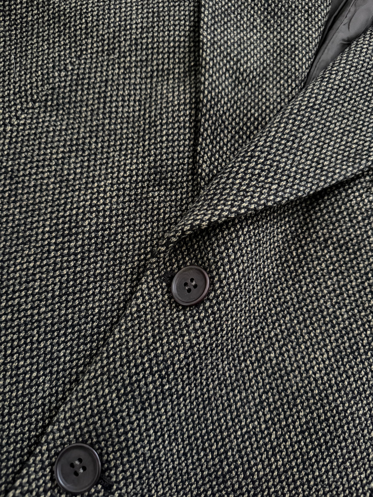 Giorgio Armani 1980s 3B Textured Wool Sport Jacket Blazer  - Size XL