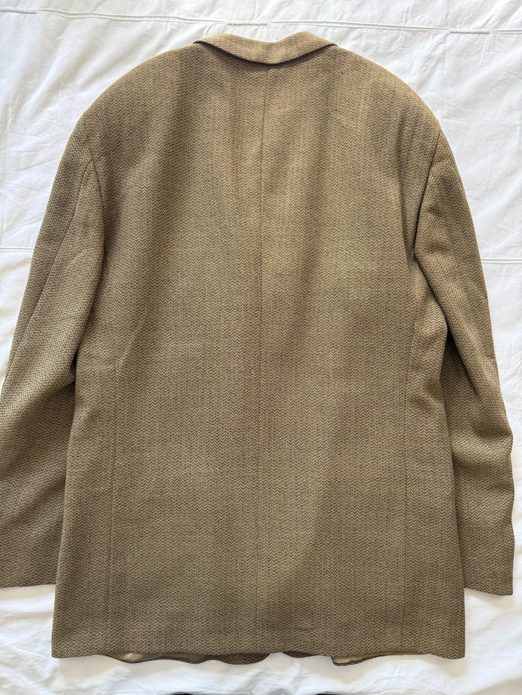 Giorgio Armani 1980s 3B Textured Wool Nylon Sport Jacket Blazer  - Size XL