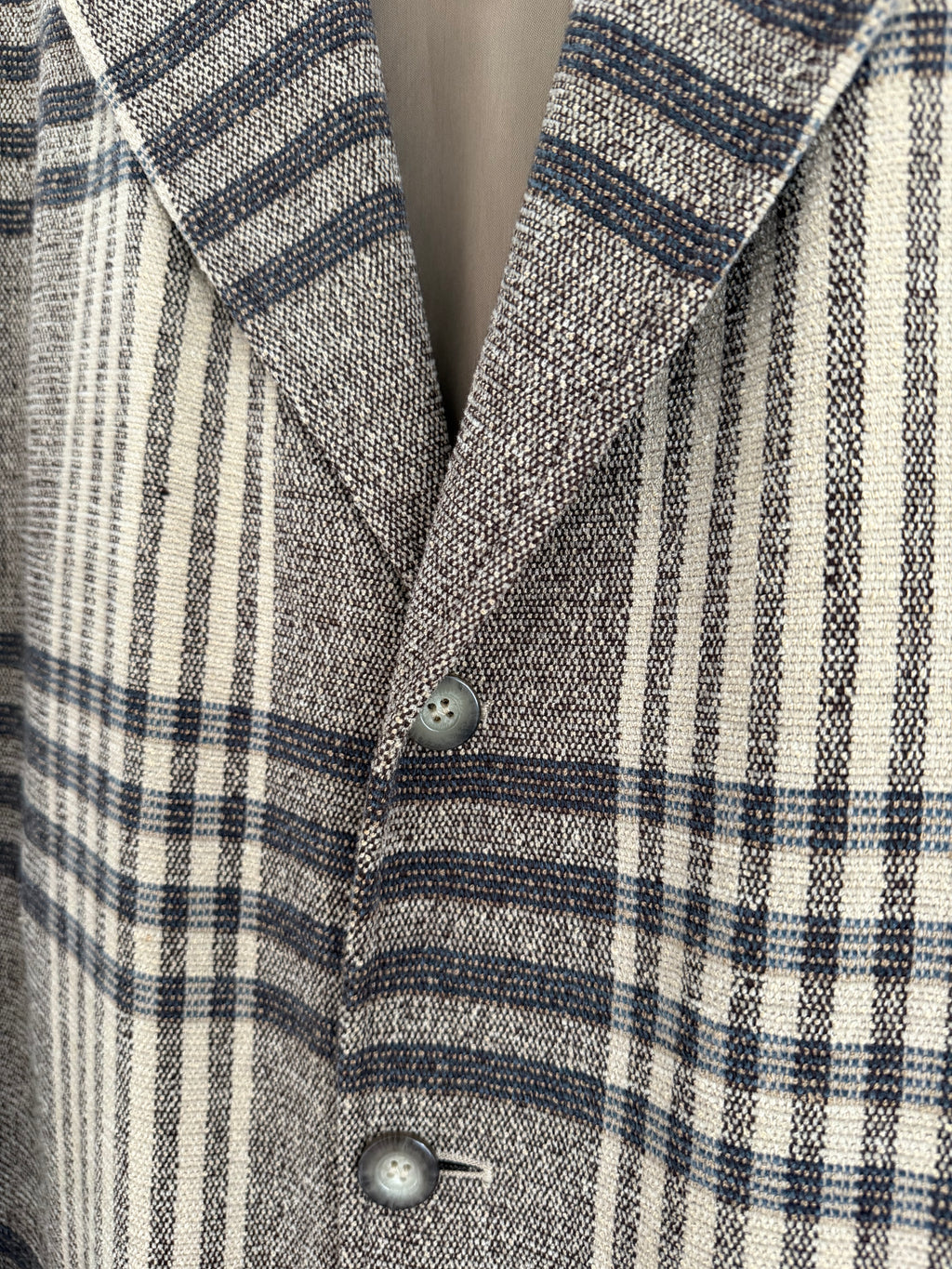 Emporio Armani 1990s Wool Blend Textured Sport Coat  - Size XL