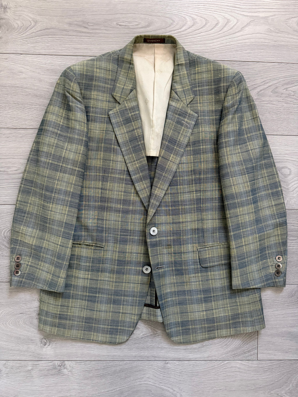 Givenchy 1990s 2B Linen Cotton Sport Jacket Blazer - Size XS
