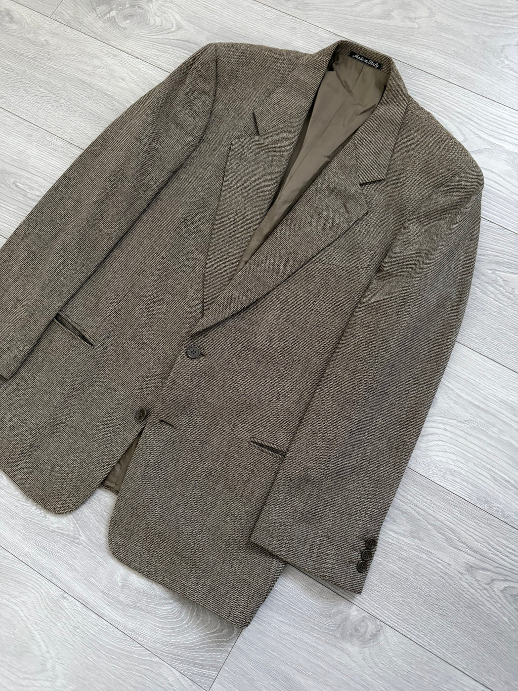 Giorgio Armani 1980s 2B Textured Wool Sports Blazer Jacket - Size L