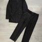 Armani 1990s Double Breasted Pleated Wool Suit - Size L Jacket / 34" Waist