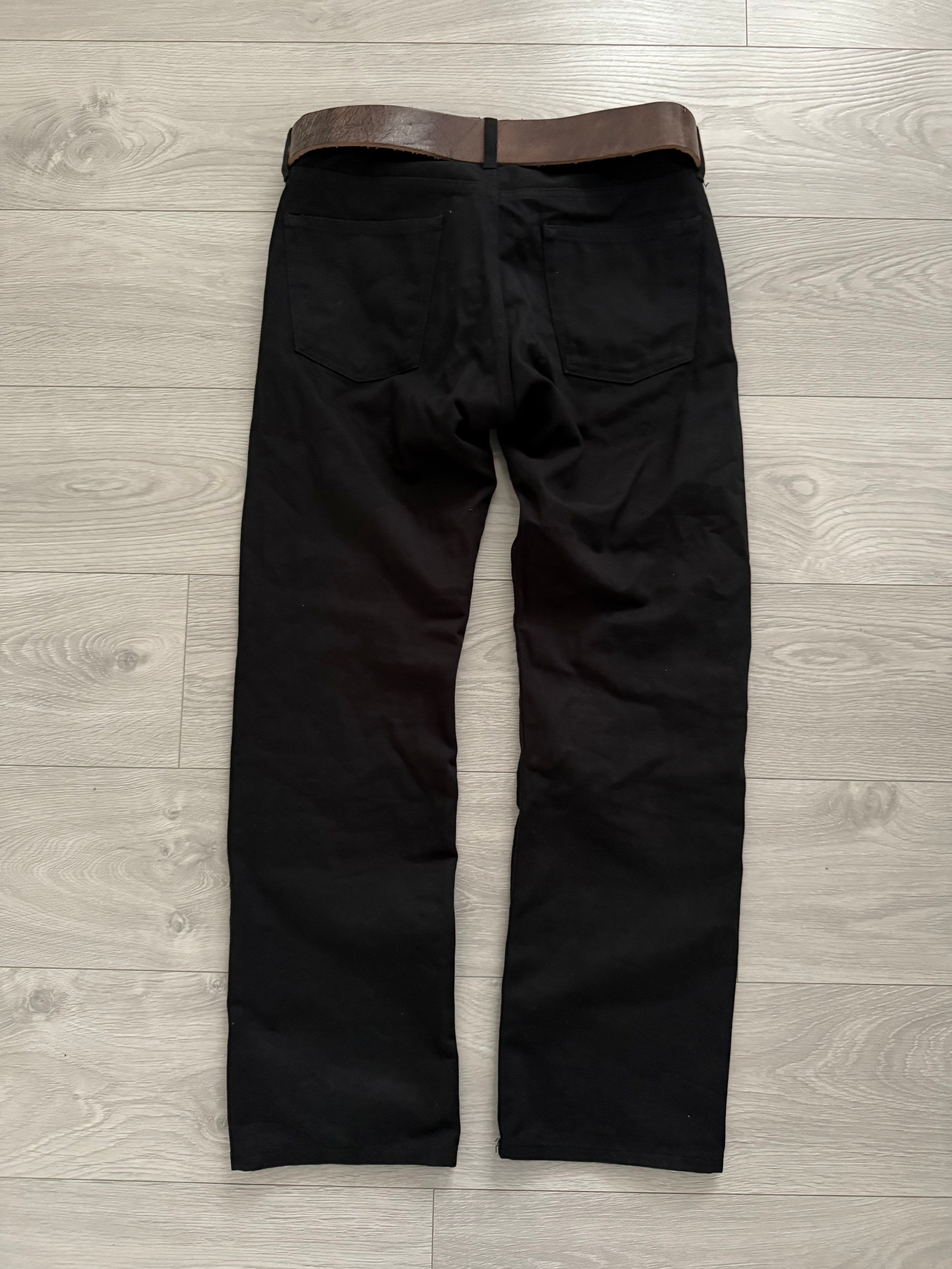 Comme Des Garcons Homme AW2003 Twill Black Denim Pants - Size 32