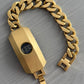 Jean Paul Gaultier 1990s Gold Colour Digital Technical Watch Bracelet