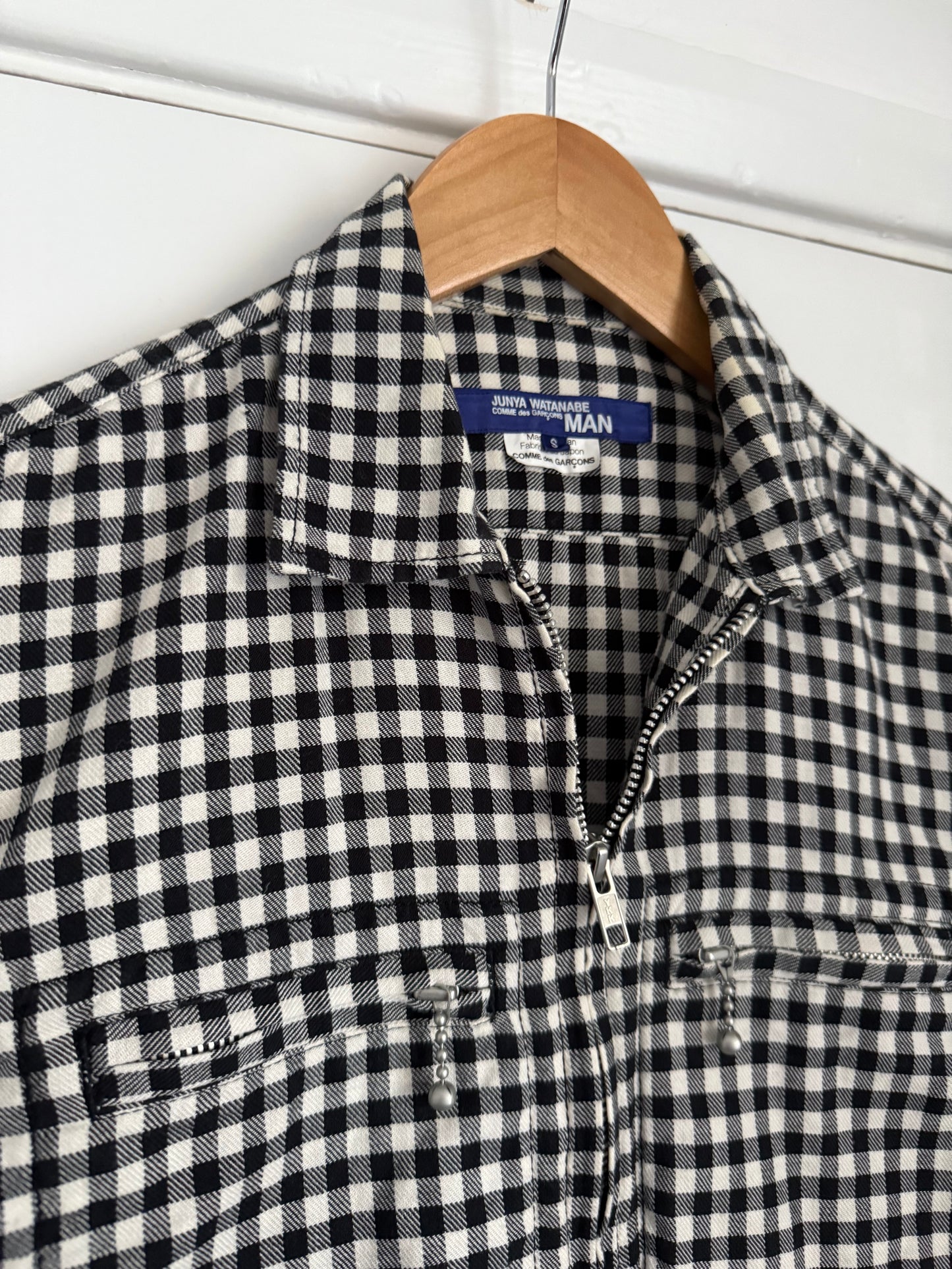 Junya Watanabe SS2008 Western Check Zip-Front Shirt - Size S
