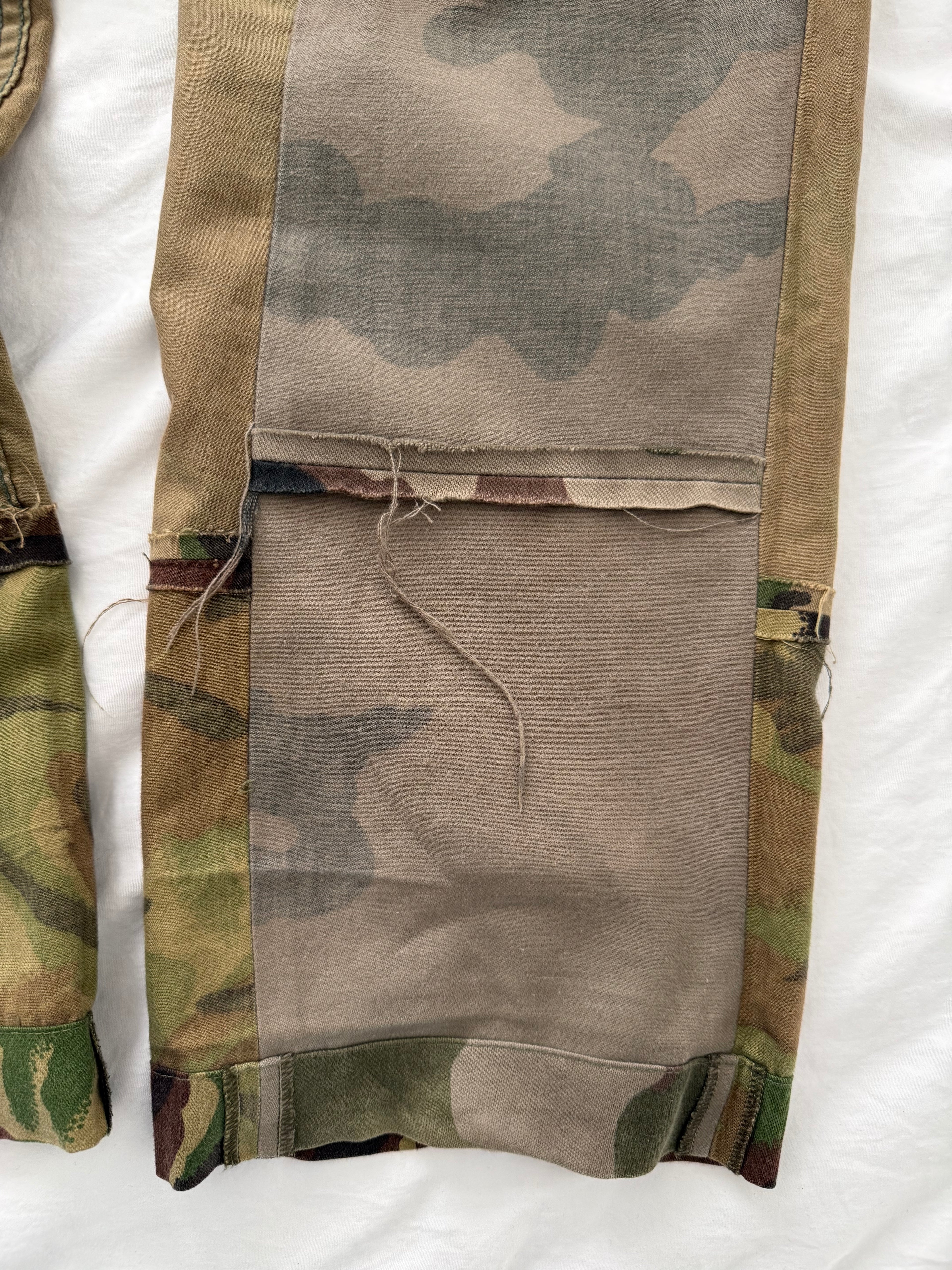 Maison Martin Margiela Artisanal Line (0)(10) SS2005 Re-Worked Multi Camo Pants - Size 34" Waist