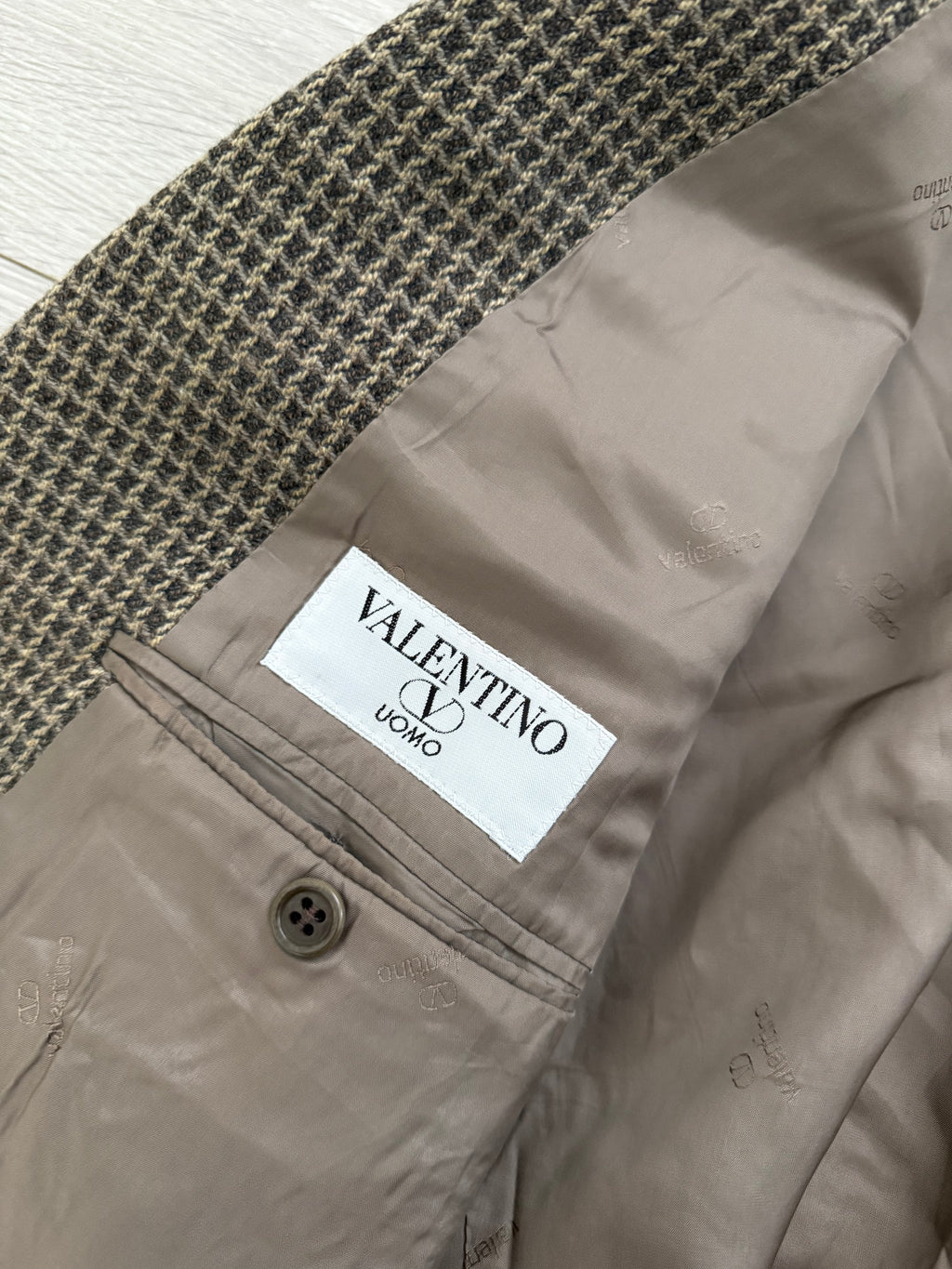 Valentino 1980s Textured 3B Wool Sports Blazer Jacket - Size XXL