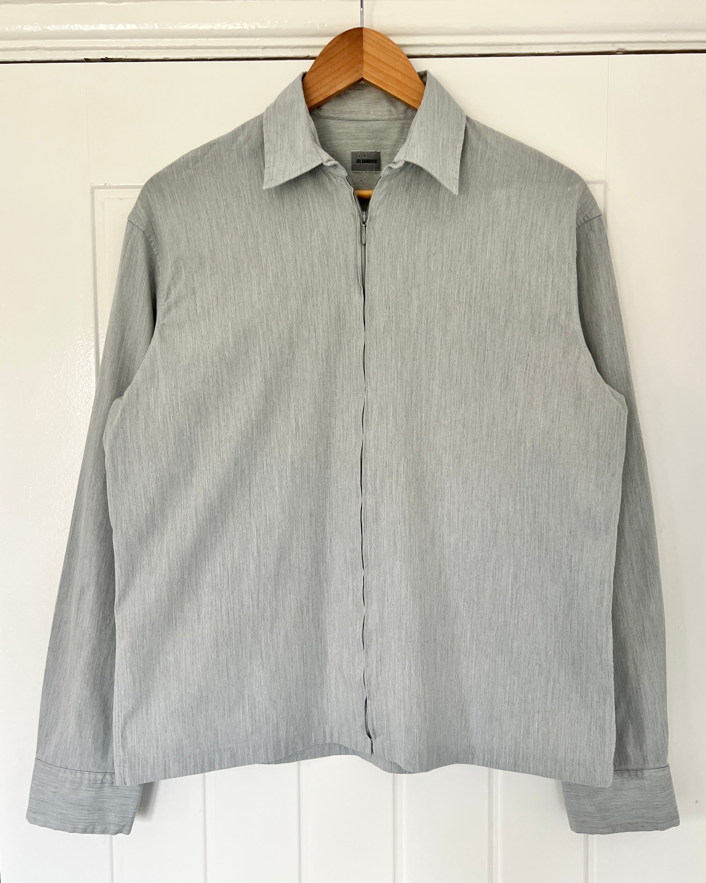 Jil Sander by Raf Simons 00s Zip-Front Shirt Jacket - Size S