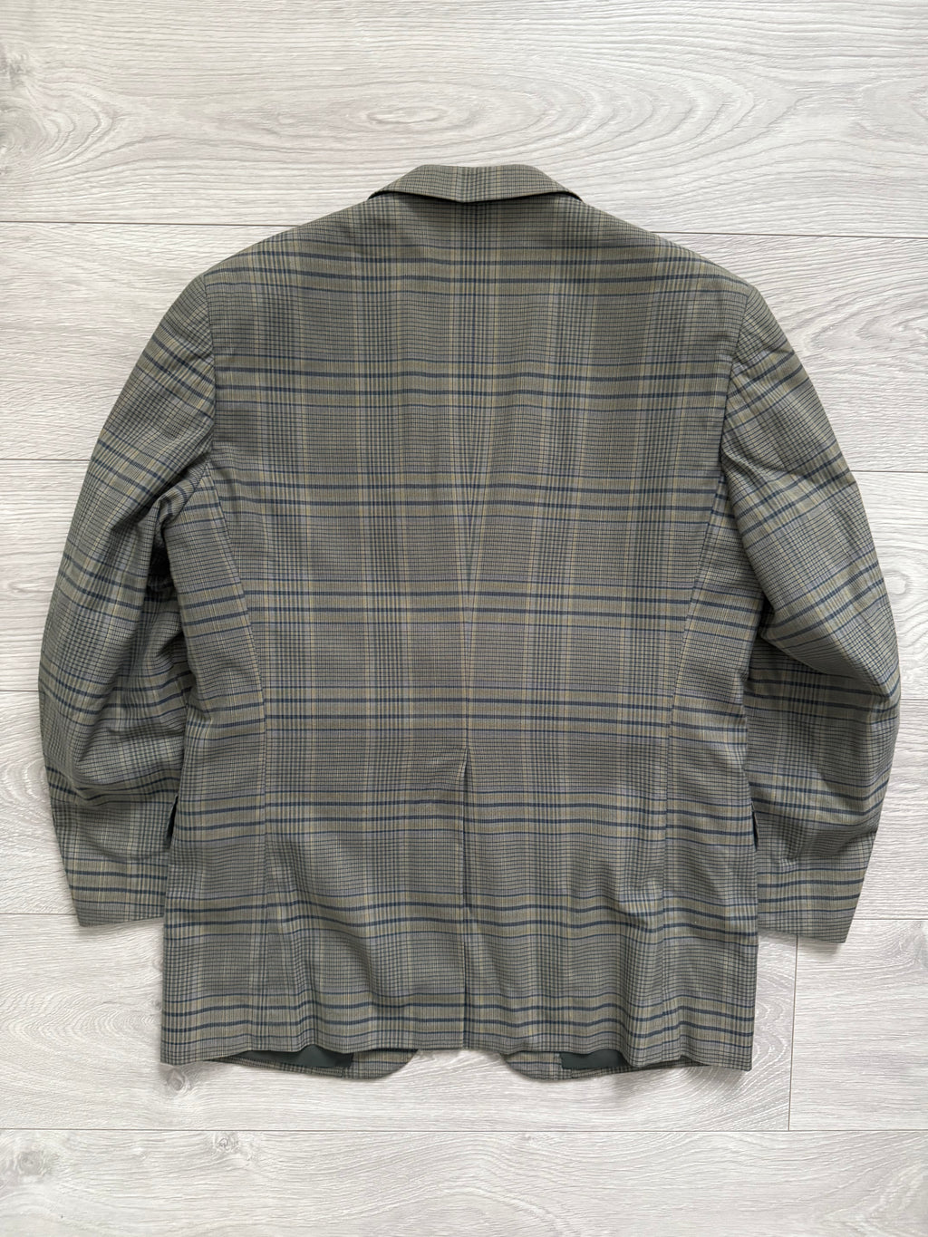 Chaps Ralph Lauren 1990s Checkered Cotton Sports Jacket - Size S