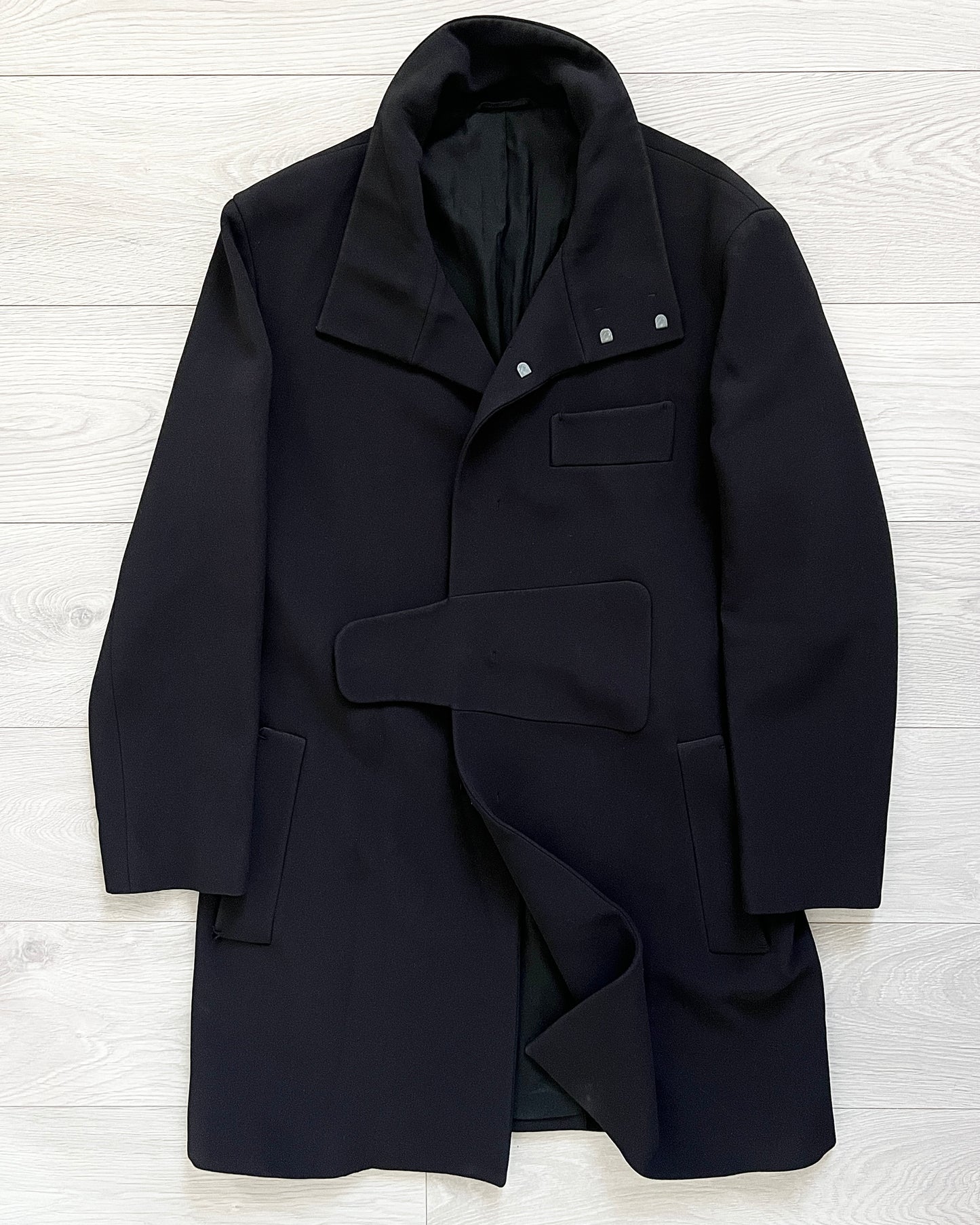 Jil Sander by Raf Simons FW2010 Elliptical Panelled Tailored Coat - Size M