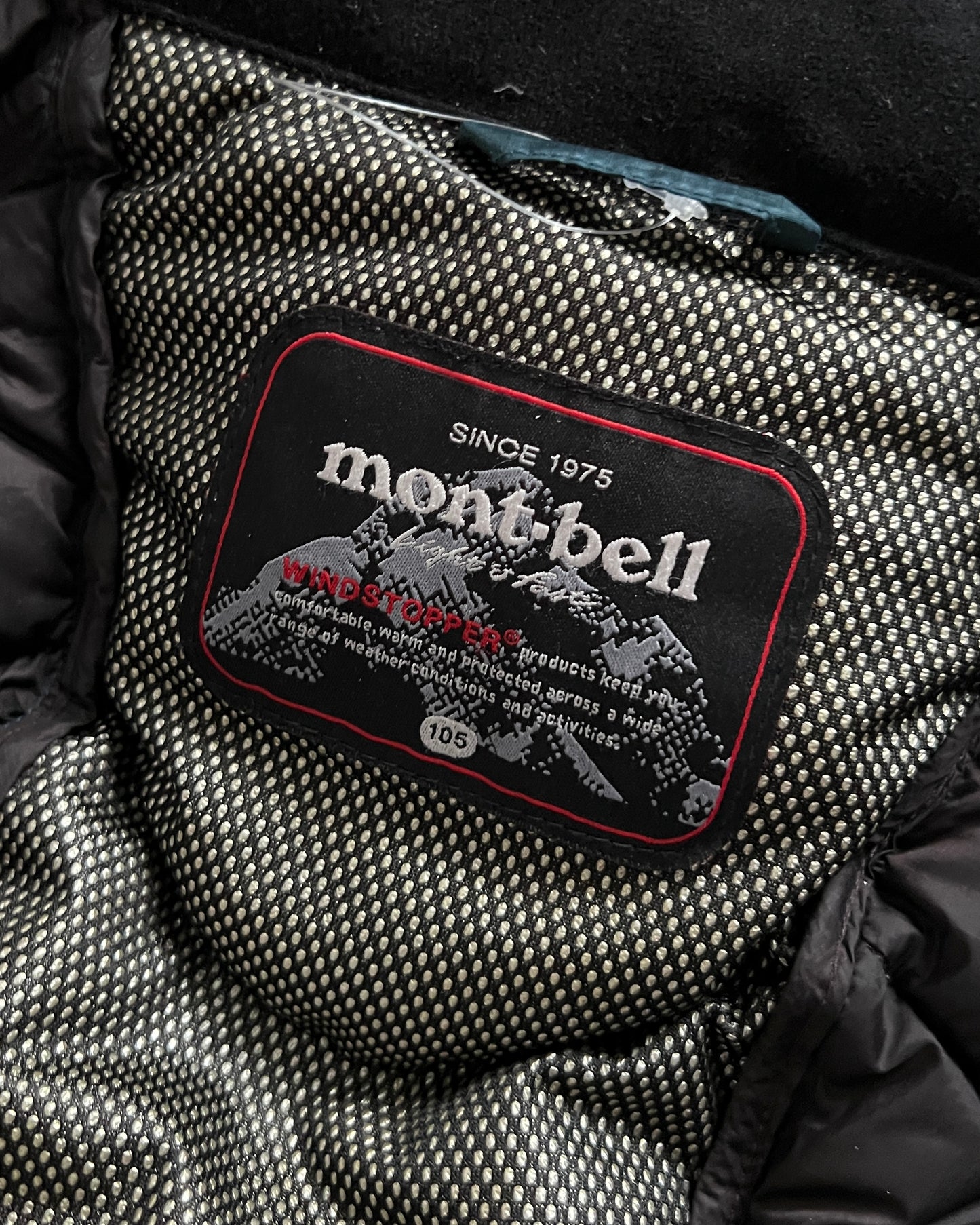 Montbell 00s Windstopper Insulated Shell Down Puffer Jacket - Size M