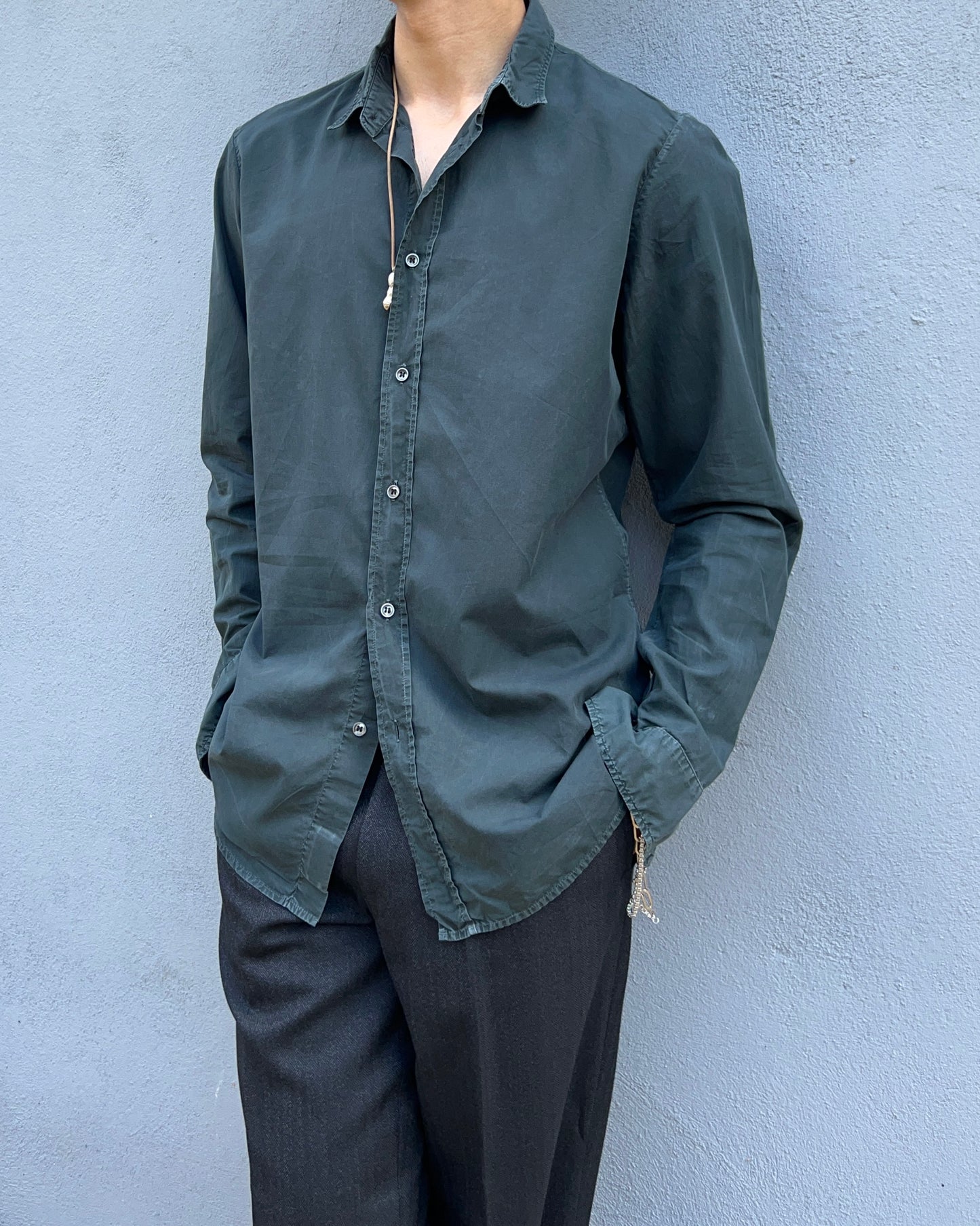 Maison Martin Margiela 2012 Oxford Green Shirt - Size M