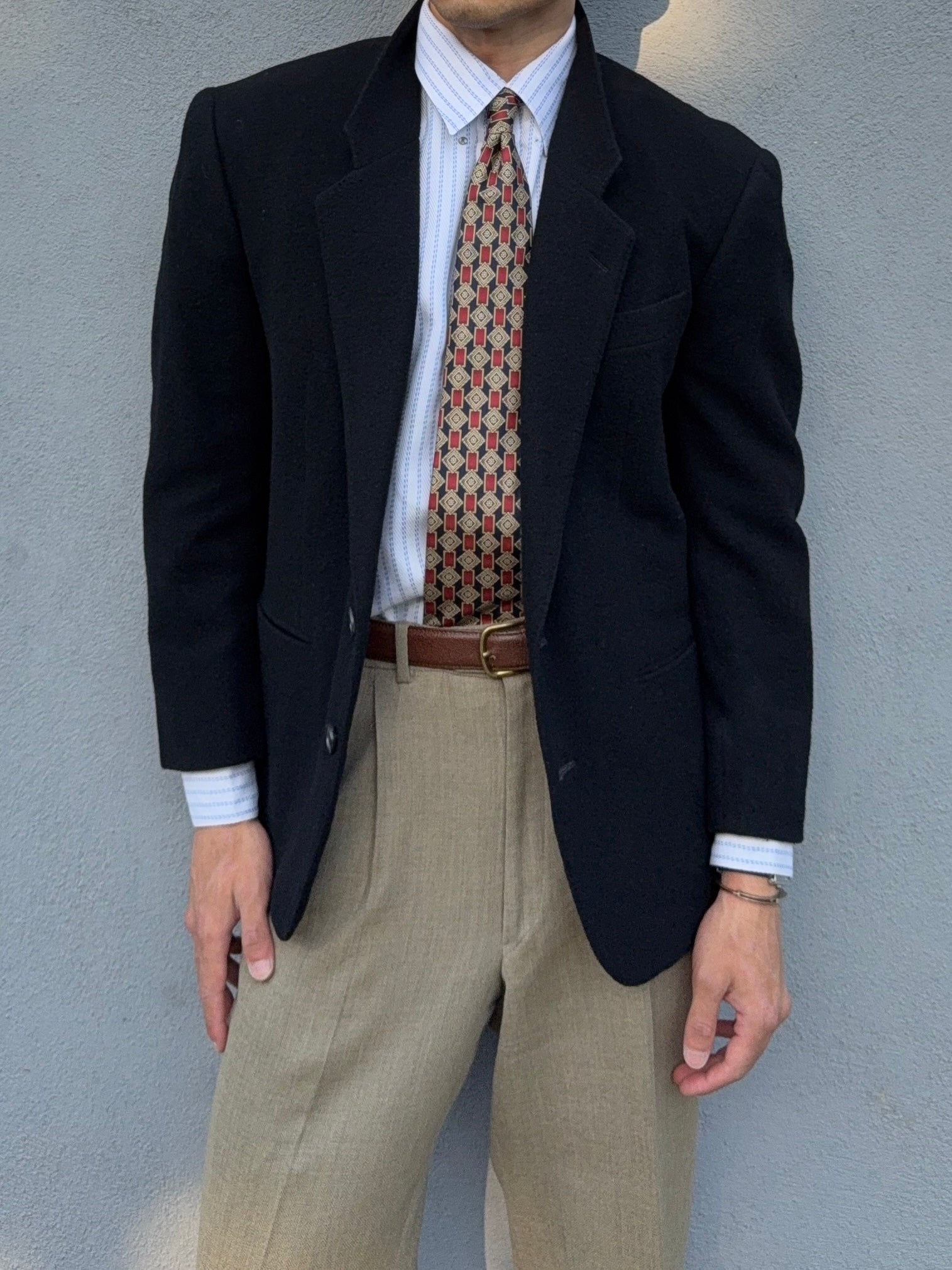 Yves Saint Laurent 1980s 2B Wool Blazer Jacket - Size S
