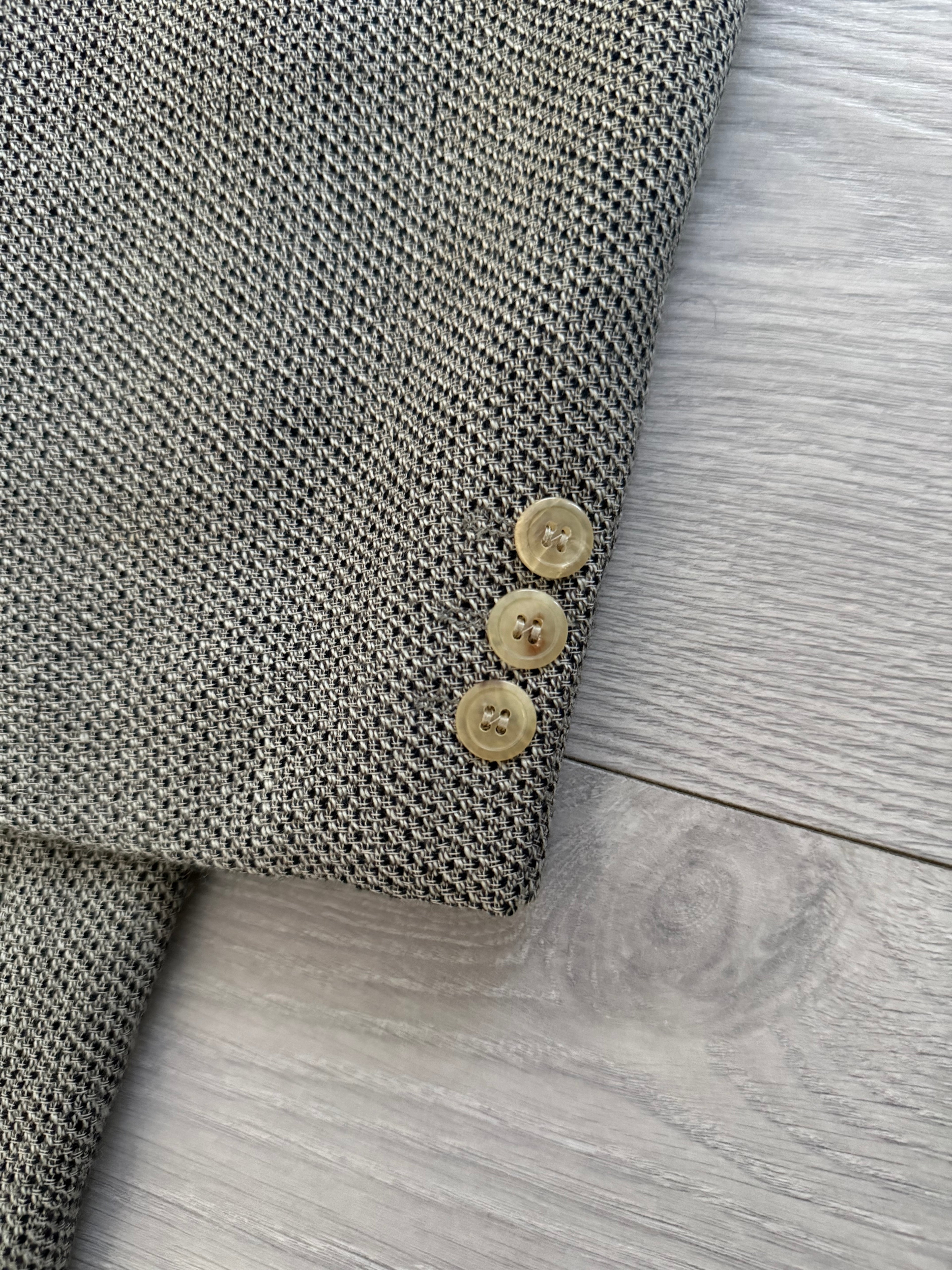 Hugo Boss 1990s 3B 'Mars' Textured Wool Sport Jacket Blazer - Size XXL
