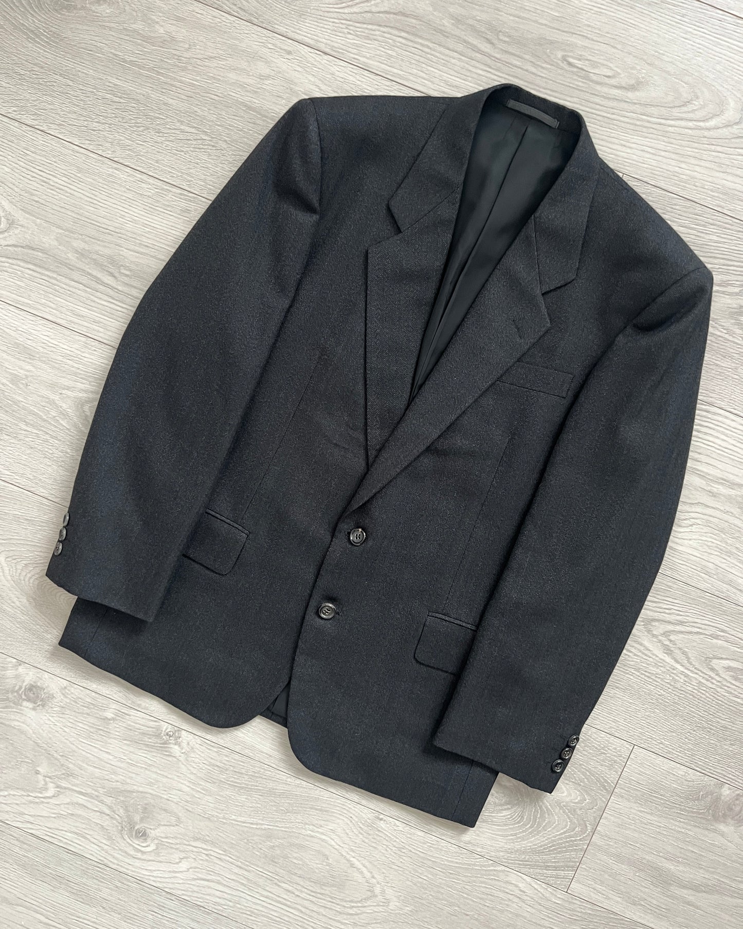 Comme Des Garcons Homme Deux 1995 Pleated Herringbone Suit - M Jacket / 30" Waist