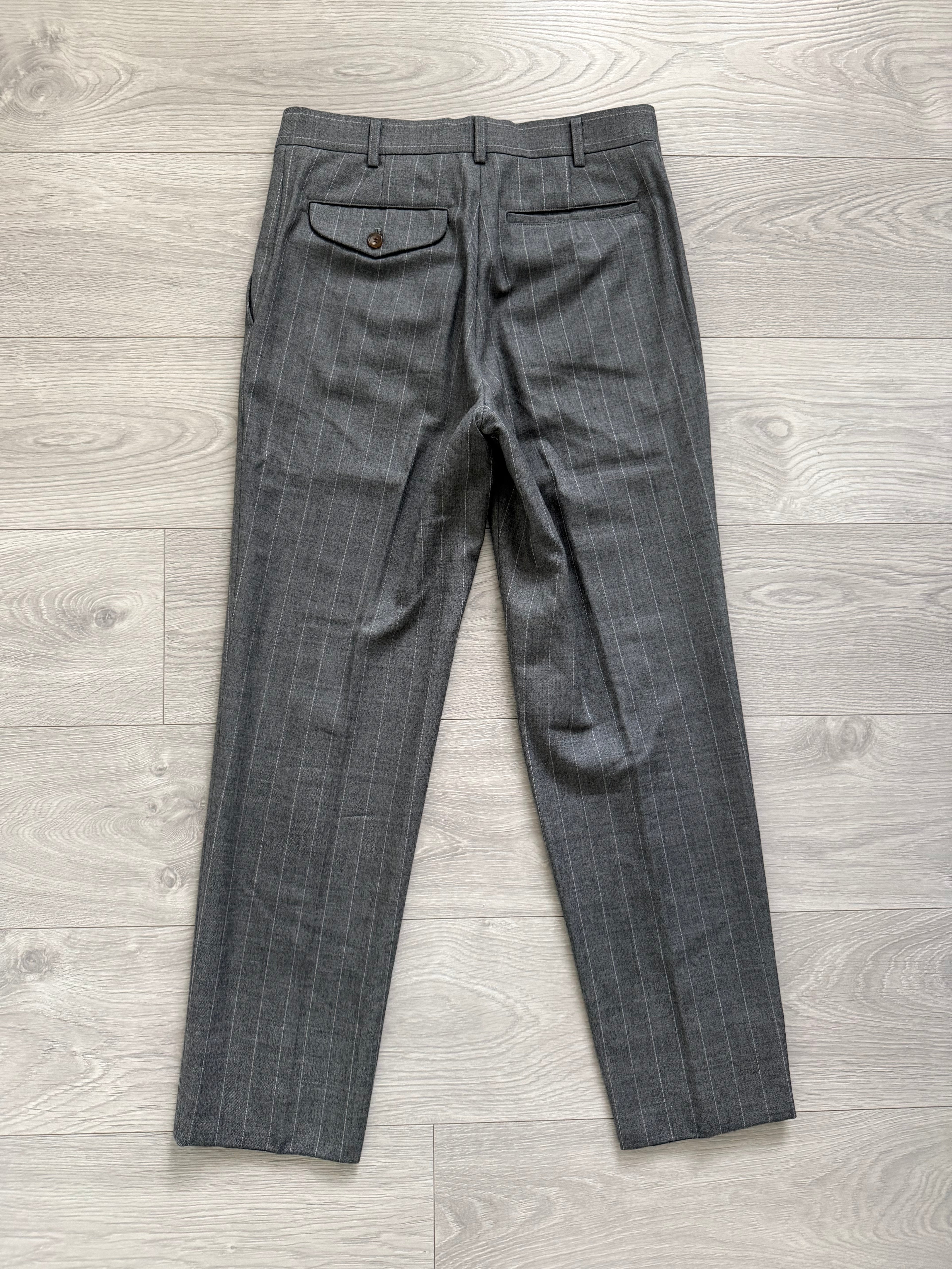 Comme Des Garcons Homme Plus AW2009 Curve Panelled Wool Suit - Size XS Jacket / 30" Waist