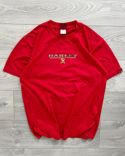 Oakley 00s Flame Metal Surfboard T-Shirt - Size L