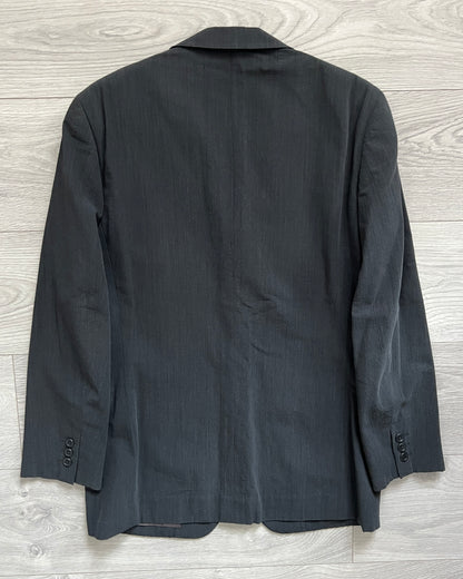 Issey Miyake 1990s Gabardine Textured Pleated Suit - Size M Jacket / 30" Waist