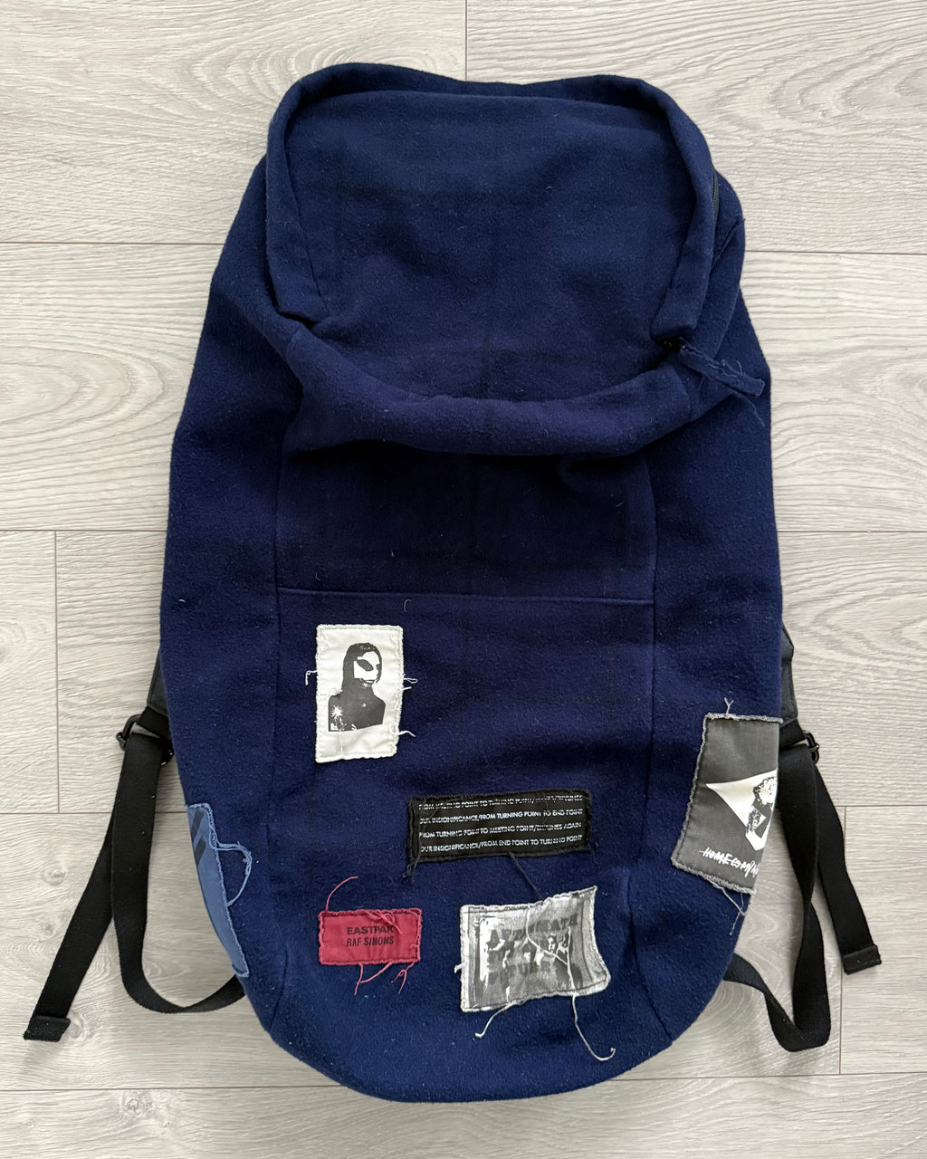 Raf Simons x Eastpak 2008 Wool Patchwork Bucket Bag