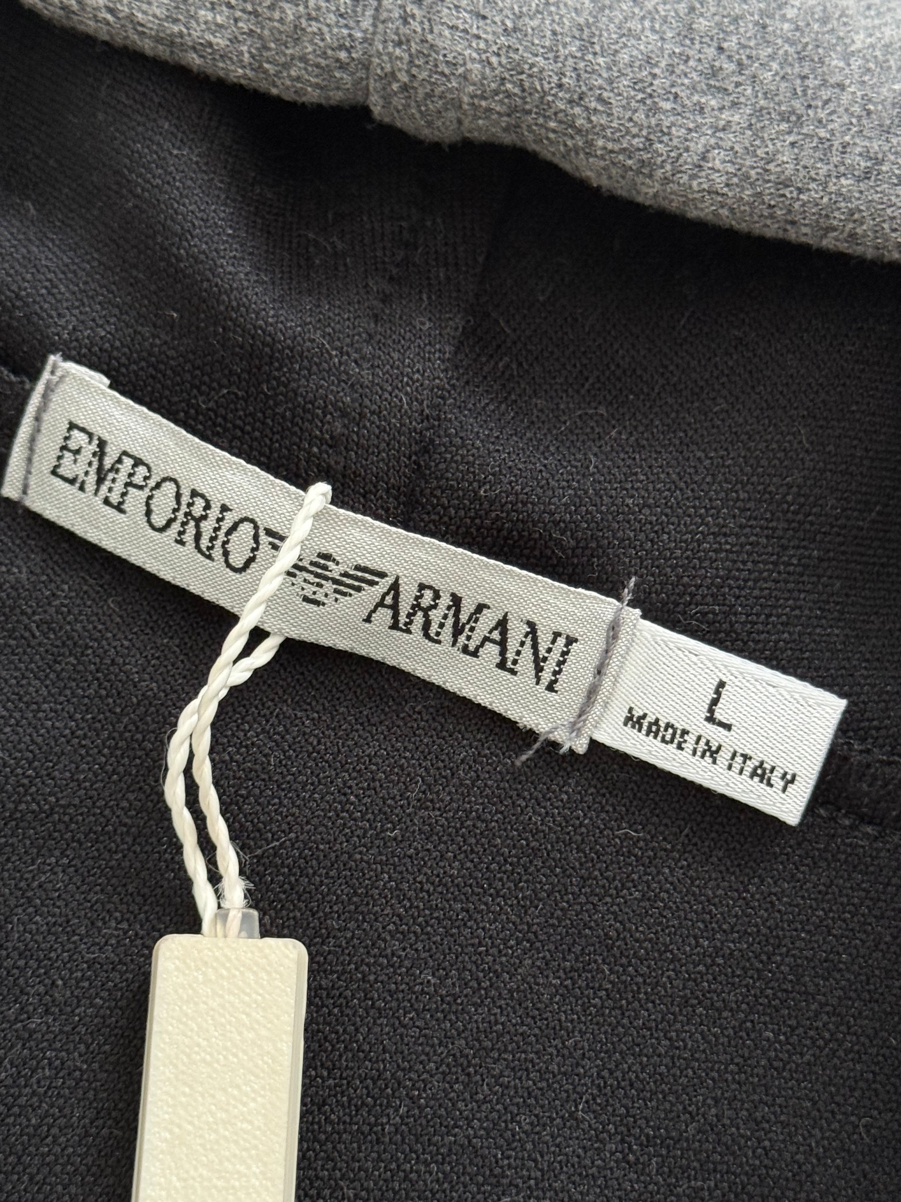 Emporio Armani 1990s Grey Pleated Tracksuit Set - Size M