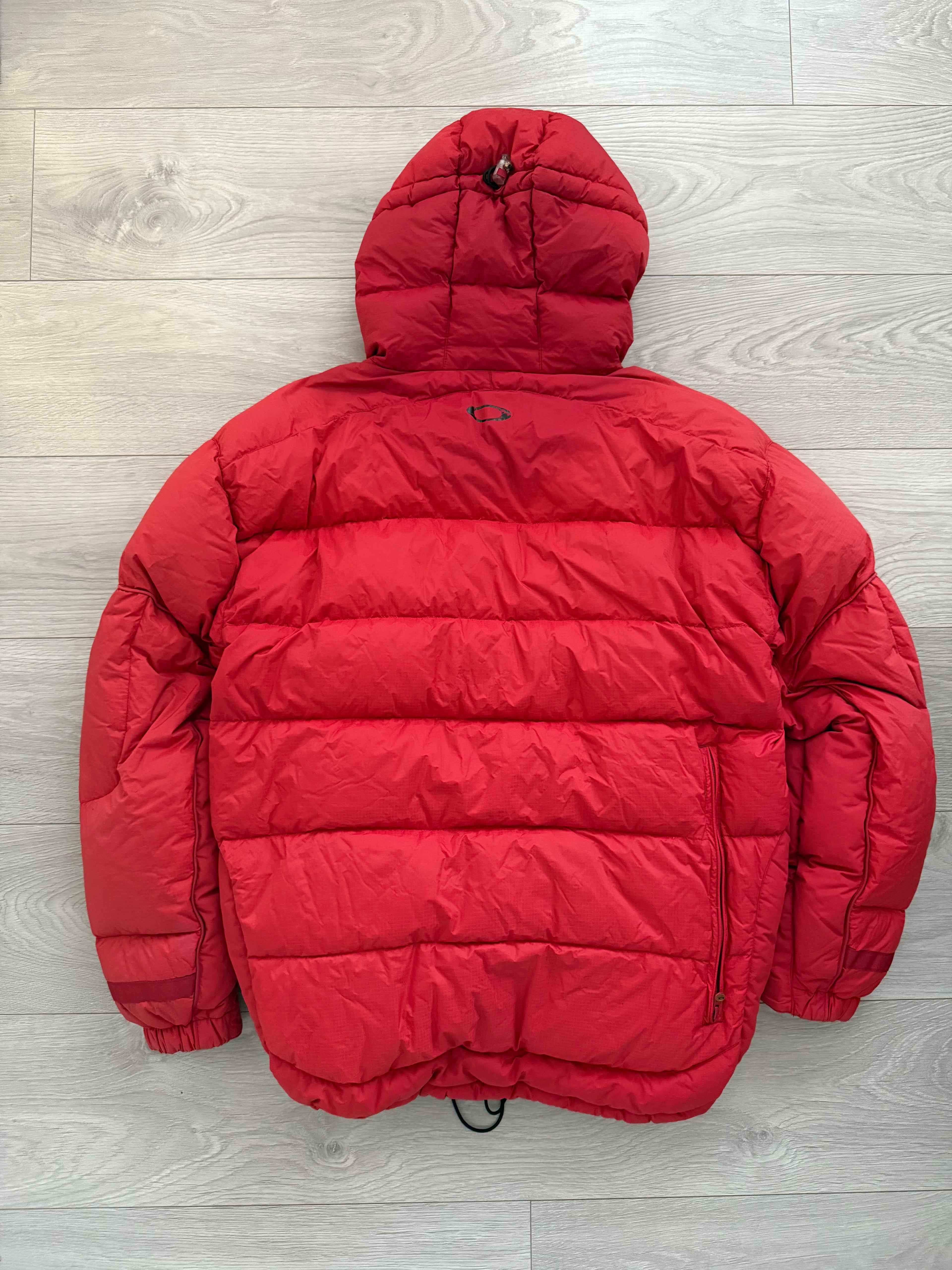 Oakley AW06 Goose Down Red Technical Puffer Jacket - Size M