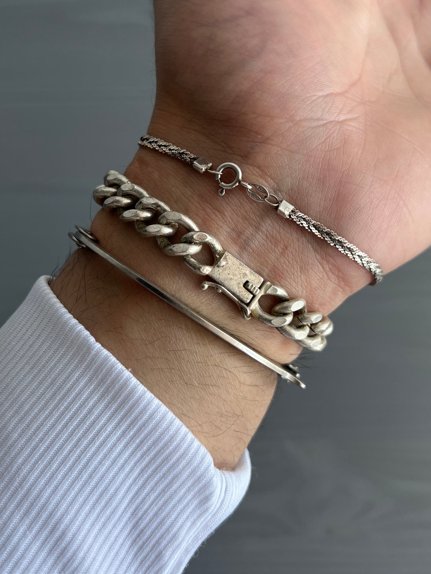 Jean Paul Gaultier 00s Distressed ID Bracelet