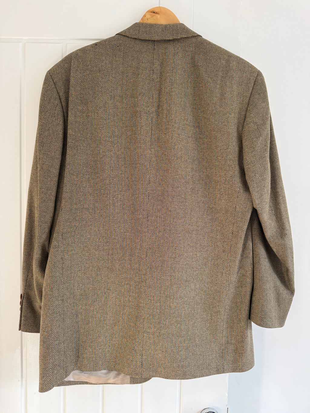 Hugo Boss 1990s Silk Wool 3B Textured Sport Jacket Blazer - Size L
