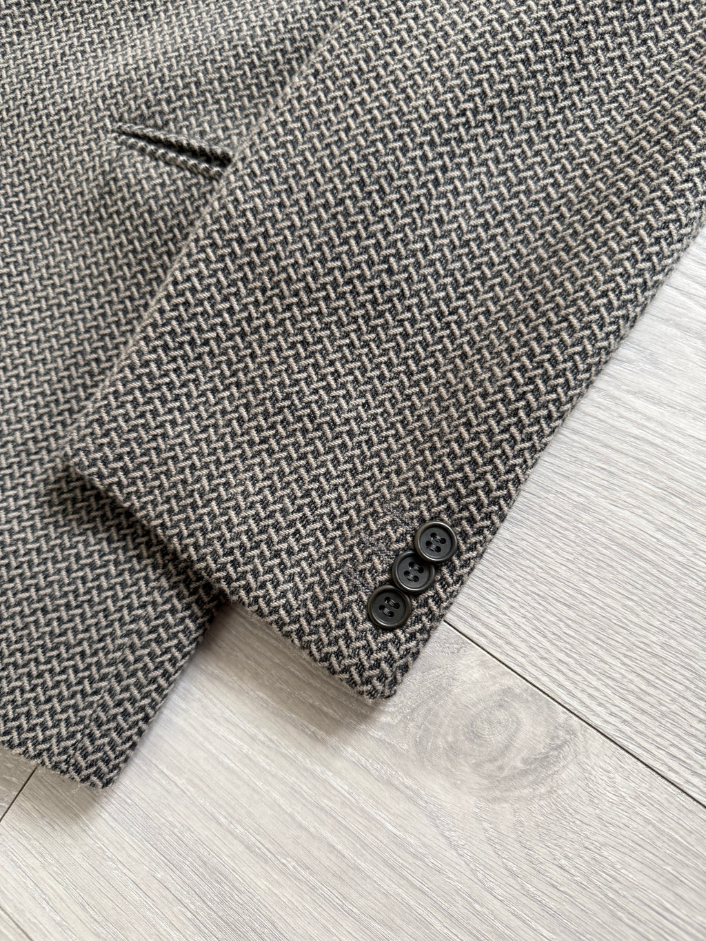 Giorgio Armani 1980s 3B Textured Wool Sport Jacket Blazer - Size XL