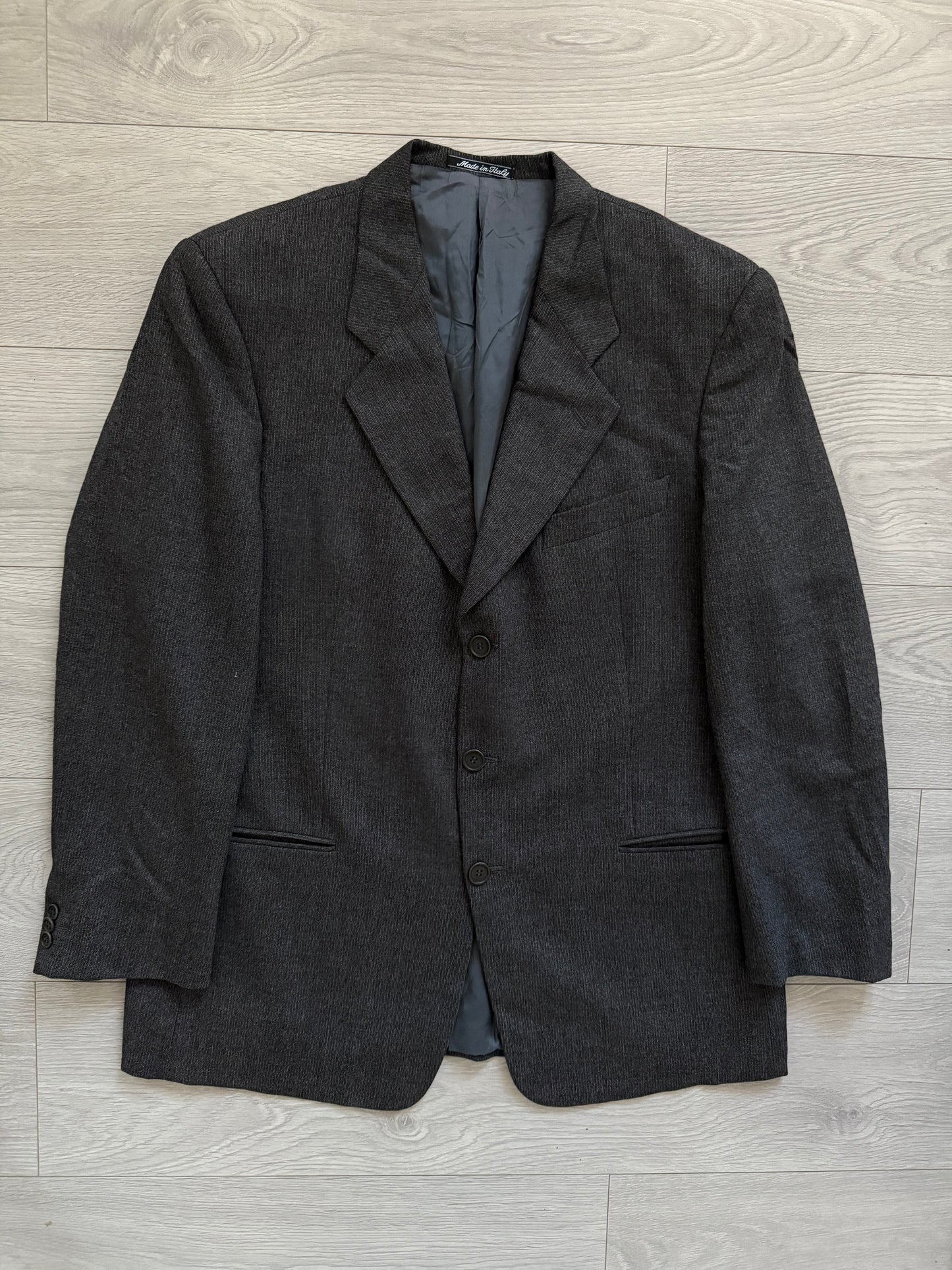 Armani 1990s Pleated Wool 3B Suit - Size XL Jacket / 38" Waist